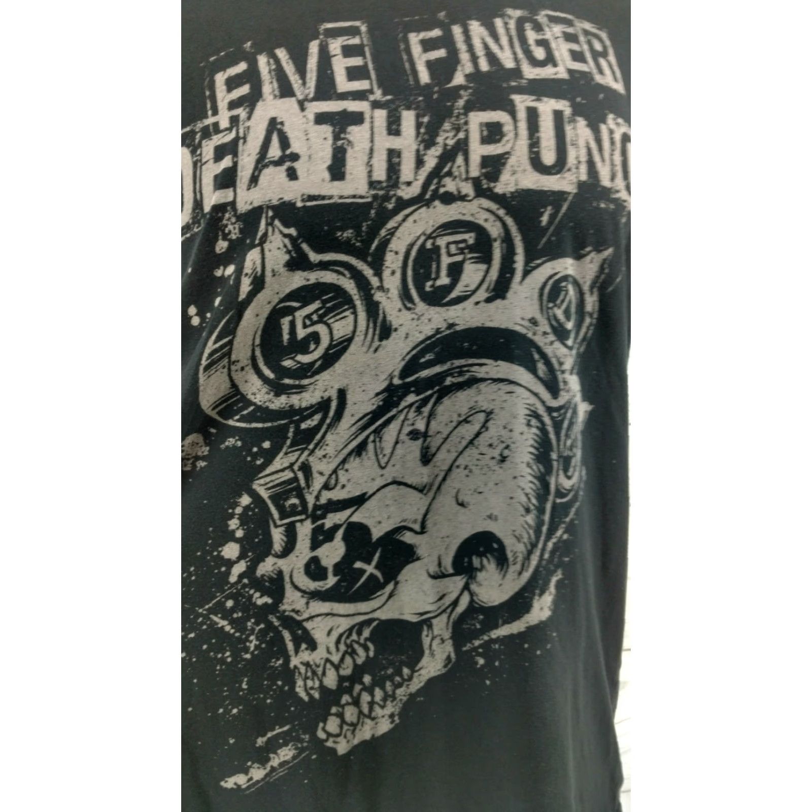 Vintage Rock Me FIVE 5 FINGER DEATH PUNCH Skull T-Shirt Men's XL Heavy Metal Black Skull Graphic Tee Men XL Size US XL / EU 56 / 4 - 2 Thumbnail