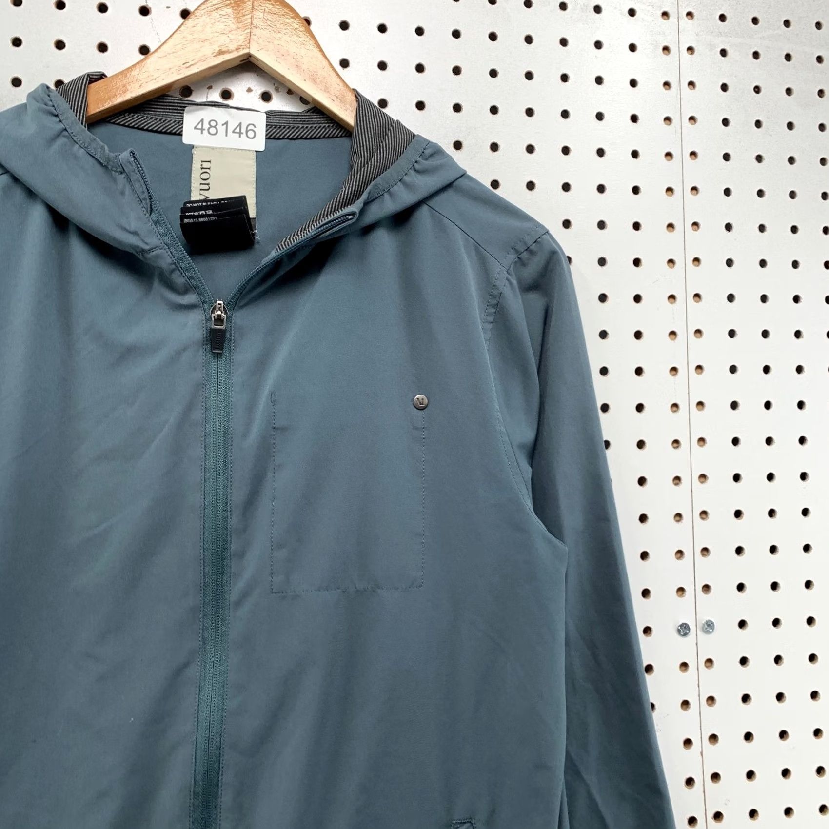 Vuori Vuori Windbreaker Jacket Mens Small Blue Outdoor Trainer Shell Lightweight Size US S / EU 44-46 / 1 - 7 Thumbnail