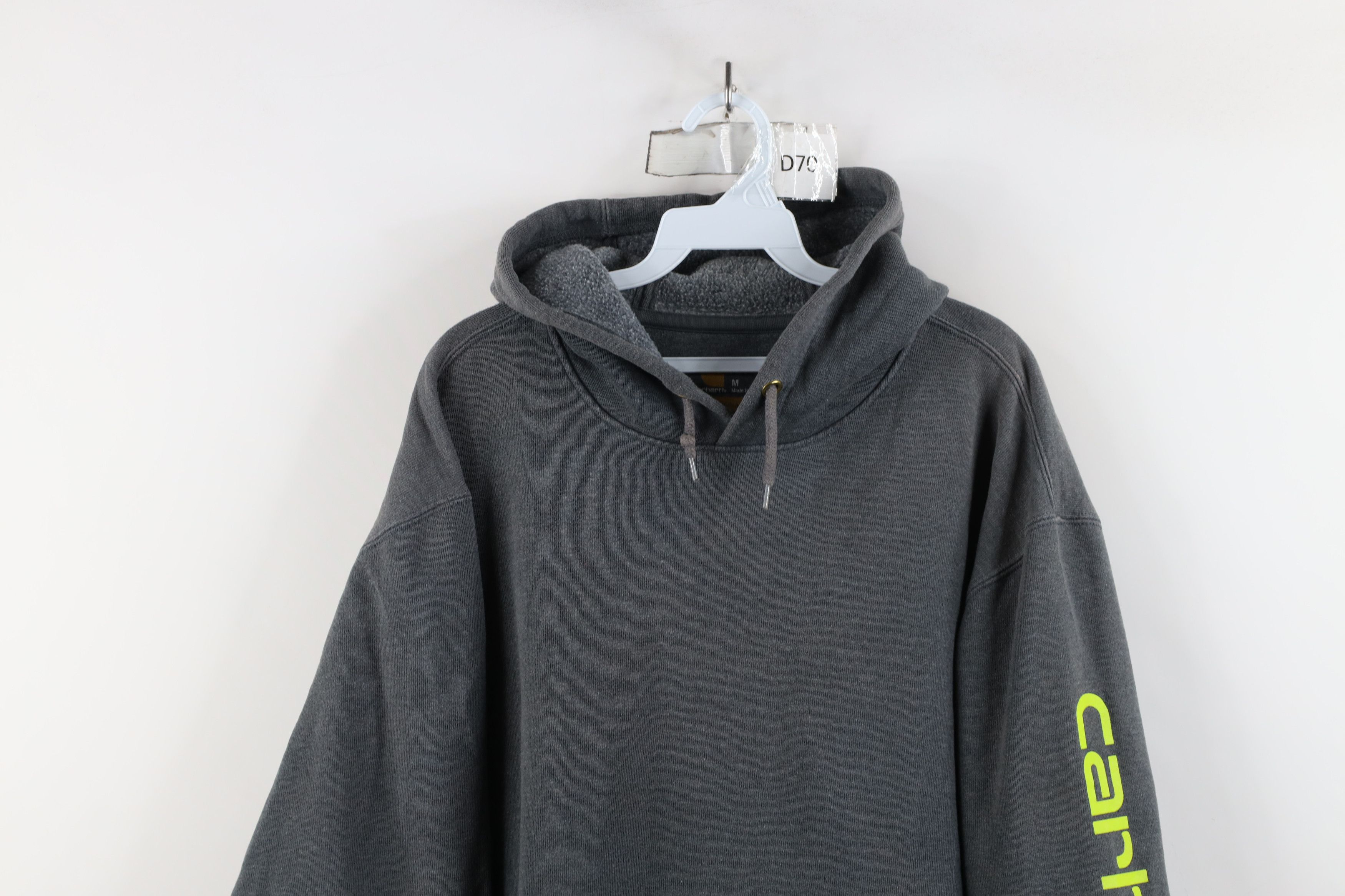 Carhartt × Vintage Vintage Carhartt Spell Out Heavyweight Hoodie Sweatshirt Size US M / EU 48-50 / 2 - 2 Thumbnail
