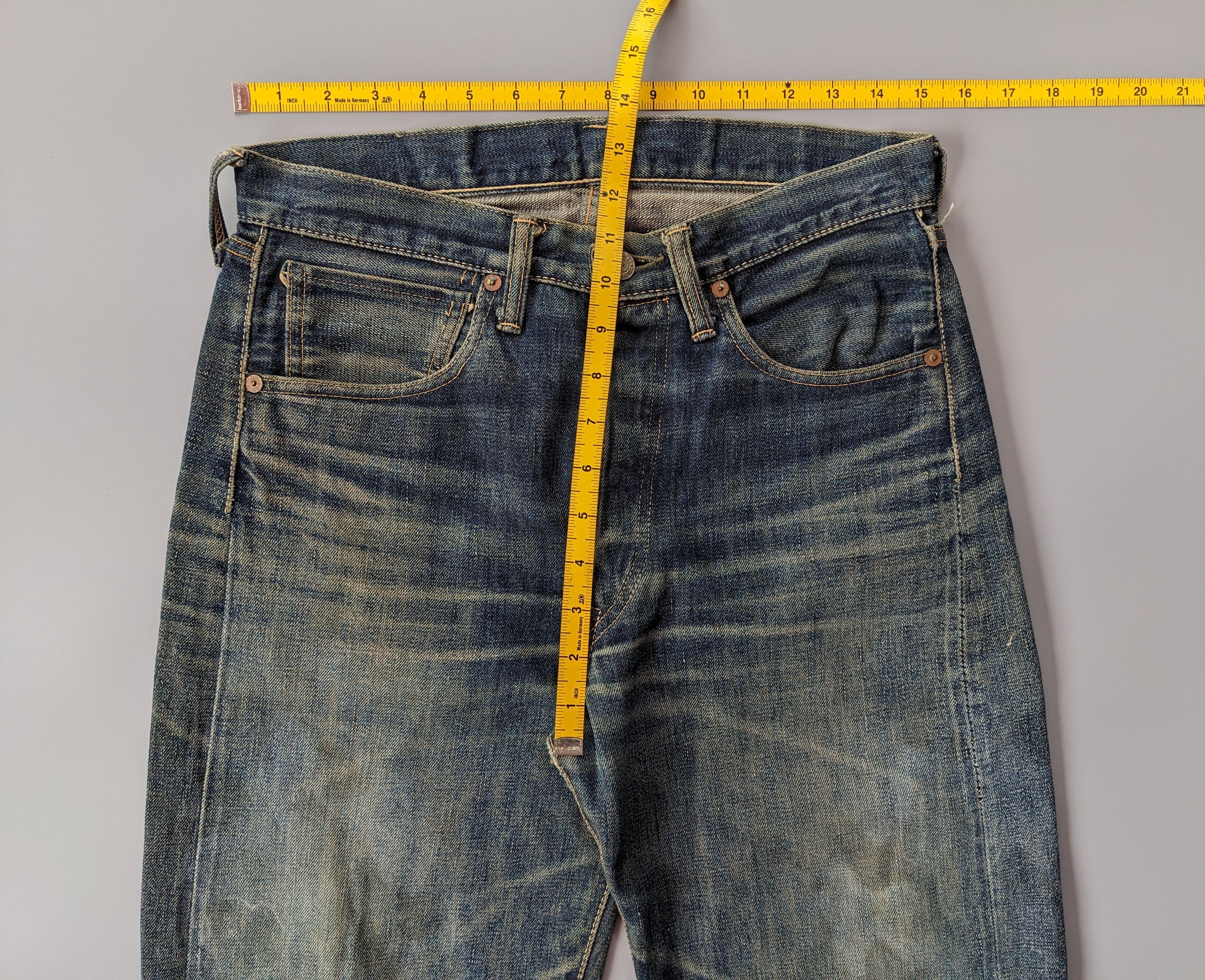 Pherrow's Stormyblue by Pherrows faded selvedge jeans Size US 31 - 9 Thumbnail