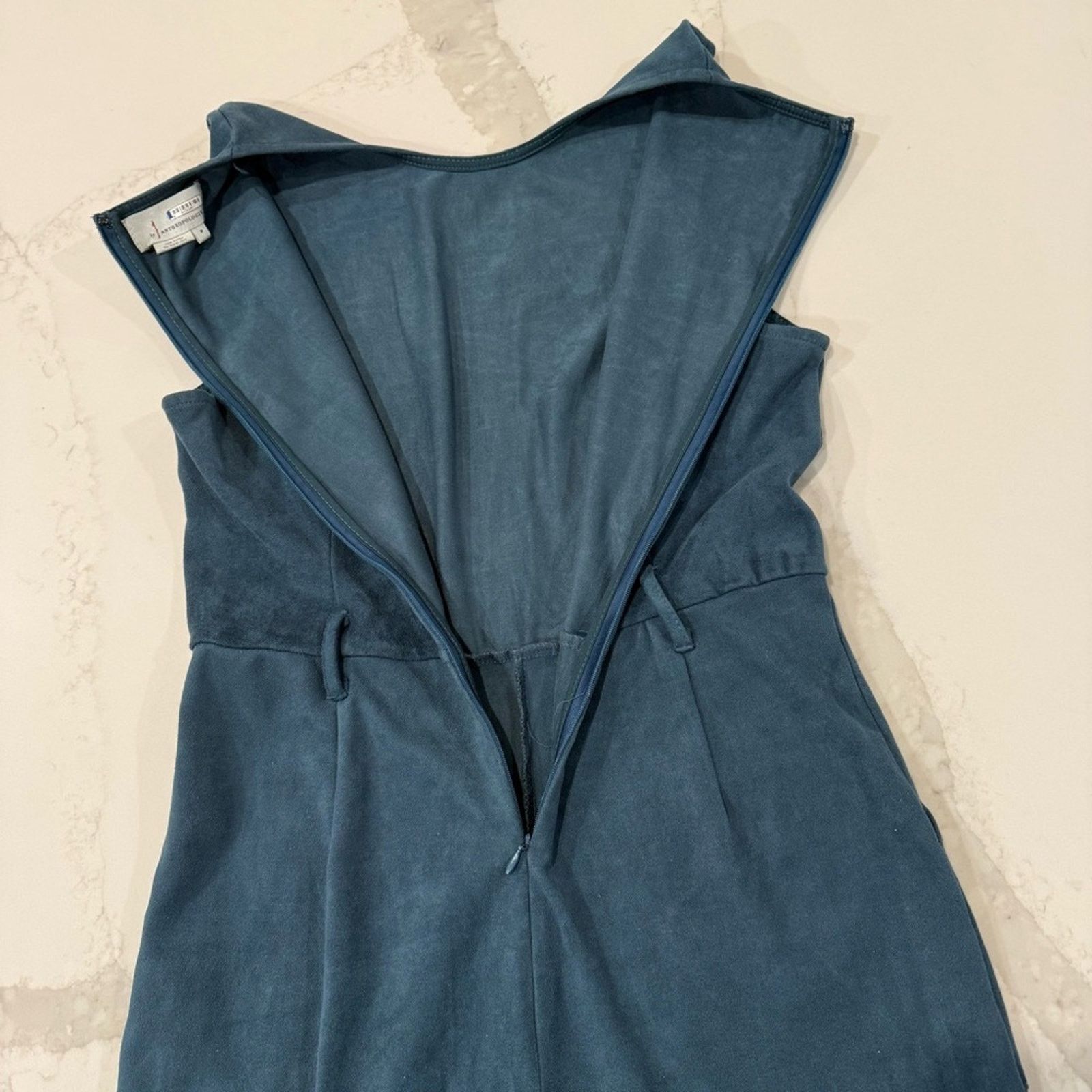 Anthropologie Anthropologie Bishop And Young Vegan Suede Jumpsuit Womens M Size 30" / US 8 / IT 44 - 10 Thumbnail