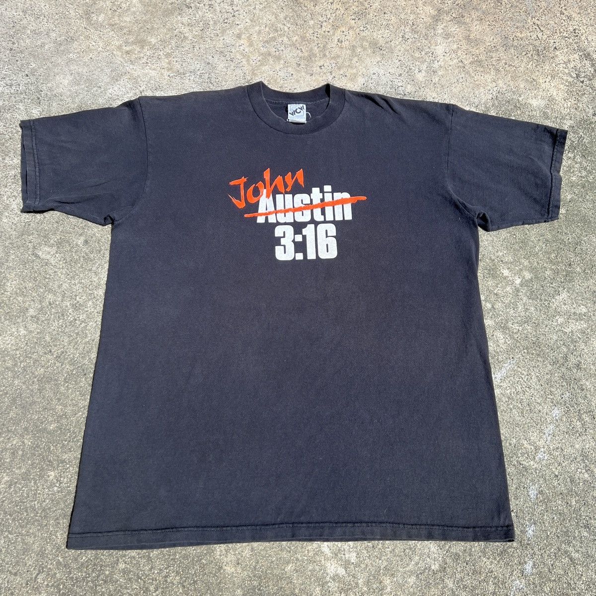 WCW/nWo Vintage 90s John 3:16 Stone Cold wrestling Tee 2XL God Jesus Size US XXL / EU 58 / 5 - 2 Thumbnail