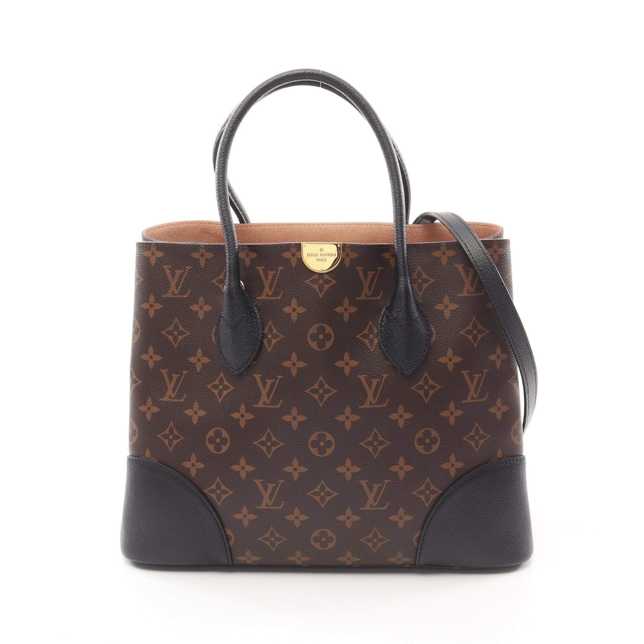 Louis Vuitton Louis Vuitton Flandrin Monogram Noir Handbag Tote Bag Leather Brown Black Size ONE SIZE - 1 Thumbnail