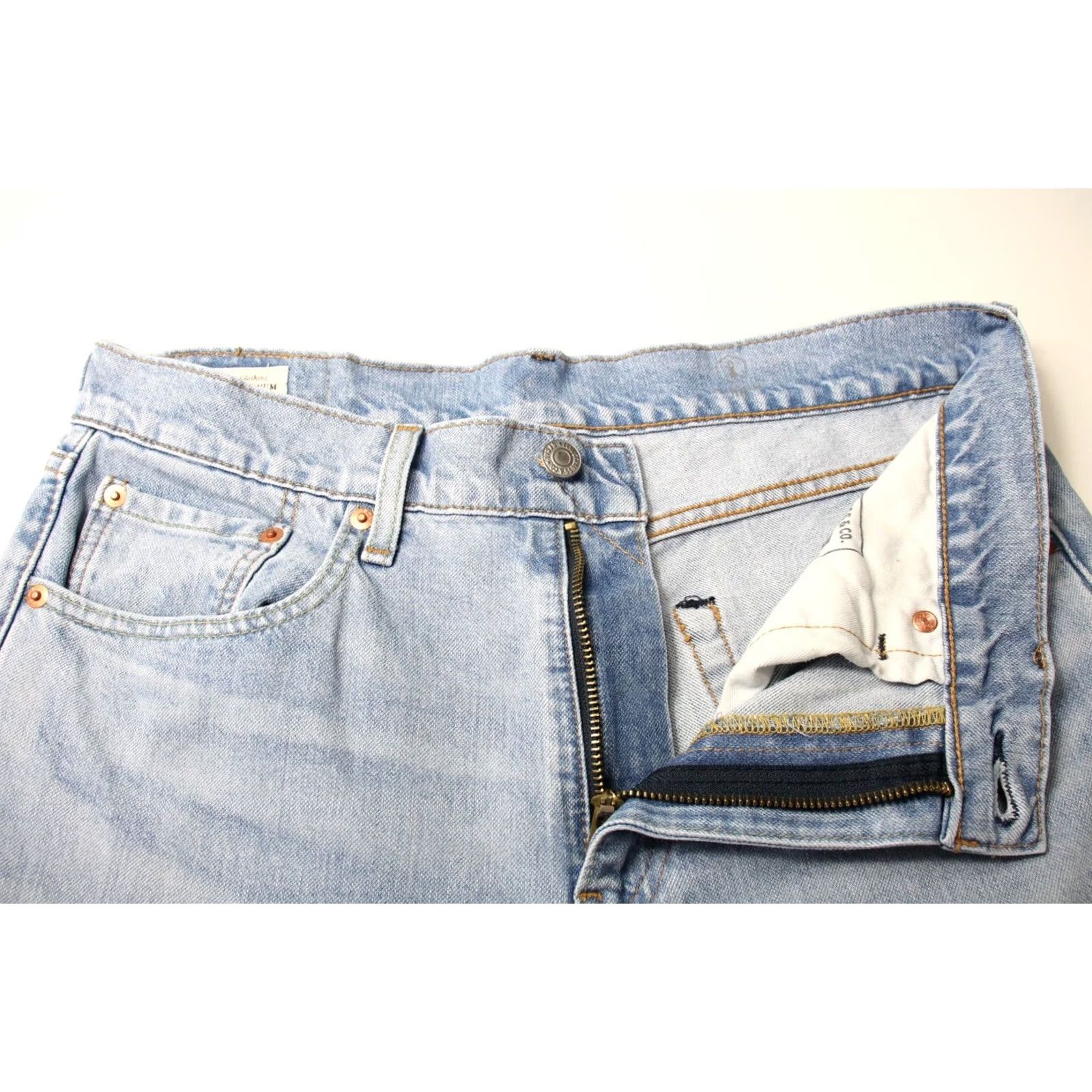 Levi's LEVI'S 502 Premium Big E Jeans Men's Tapered Fit Zip Fly Light Blue W32/L32 Size US 32 / EU 48 - 4 Thumbnail