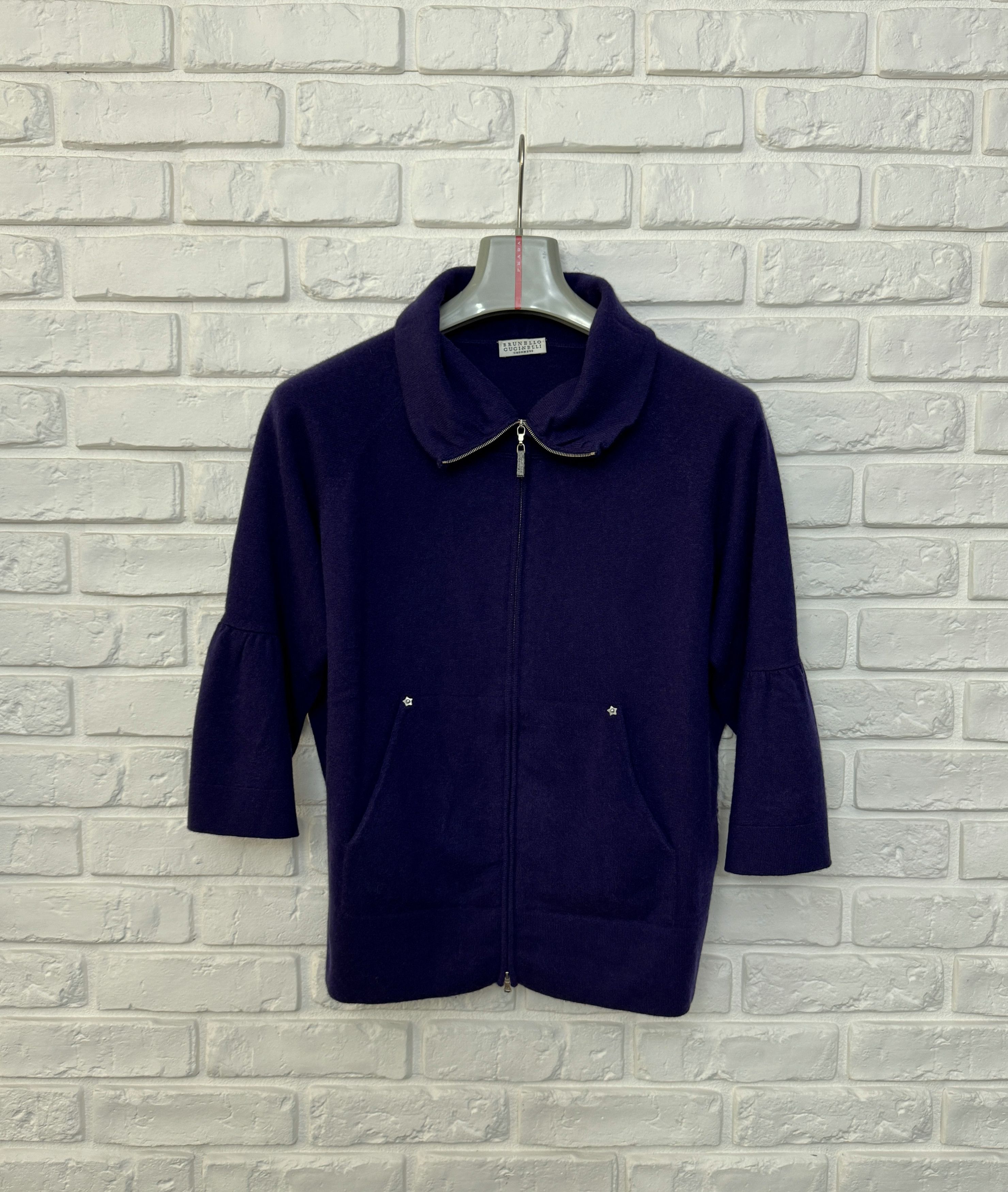Brunello Cucinelli Brunello Cucinelli Cashmere Zip Cardigan Sweater Pockets M Size M / US 6-8 / IT 42-44 - 1 Thumbnail