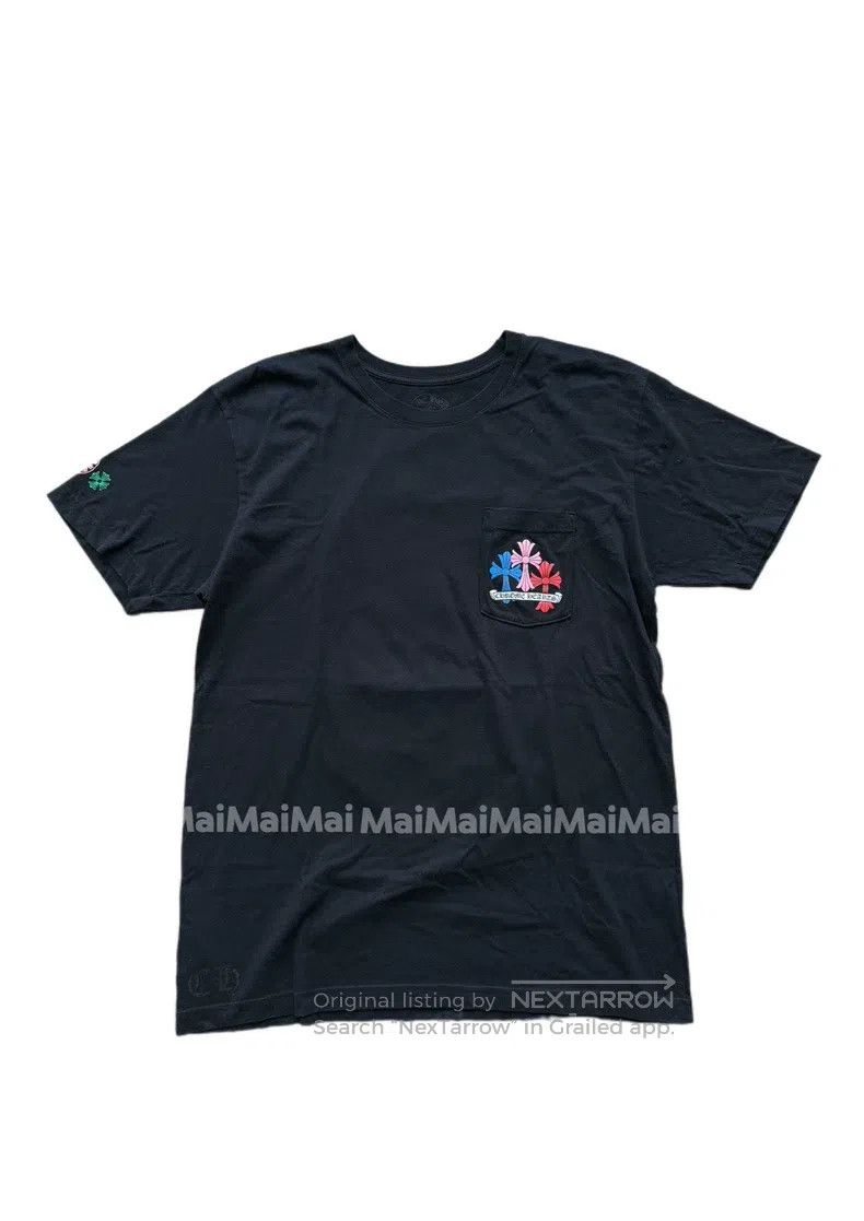 Chrome Hearts CHROME HEARTS Size XL Colored cross black short sleeve Size US XL / EU 56 / 4 - 2 Thumbnail