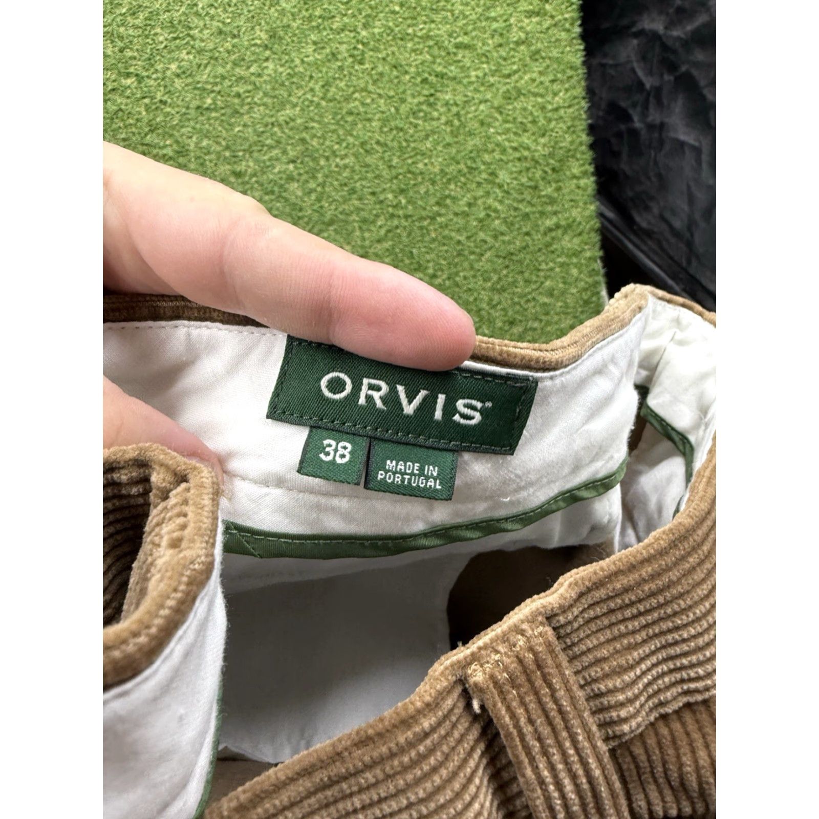 Orvis Orvis Pants Mens 38 Brown Corduroy Straight Leg Brisbane Moss Classic Fit Gorp Size US 38 / EU 54 - 4 Thumbnail