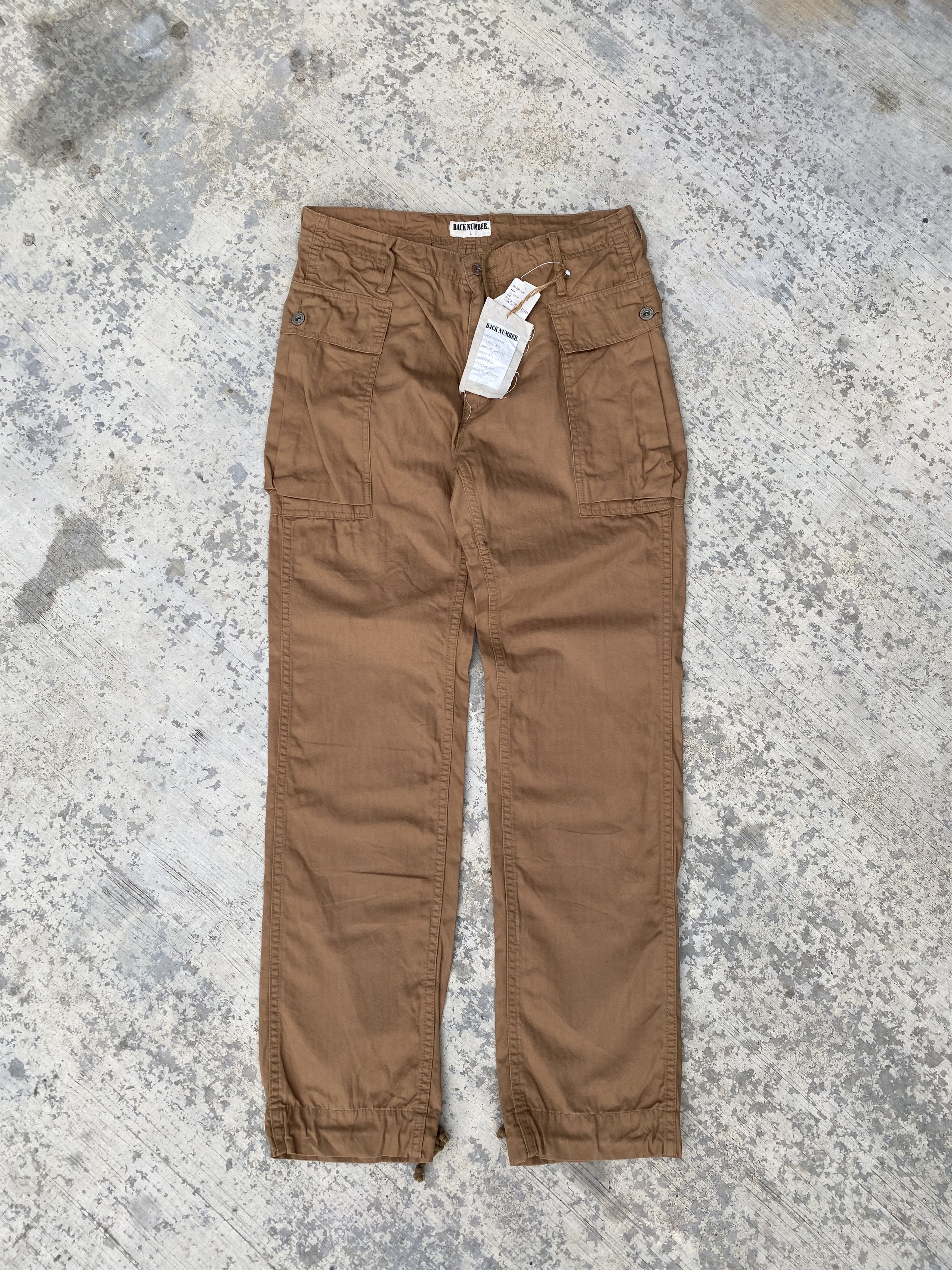 Back Number Cotton Twill Tactical Cargo Pants