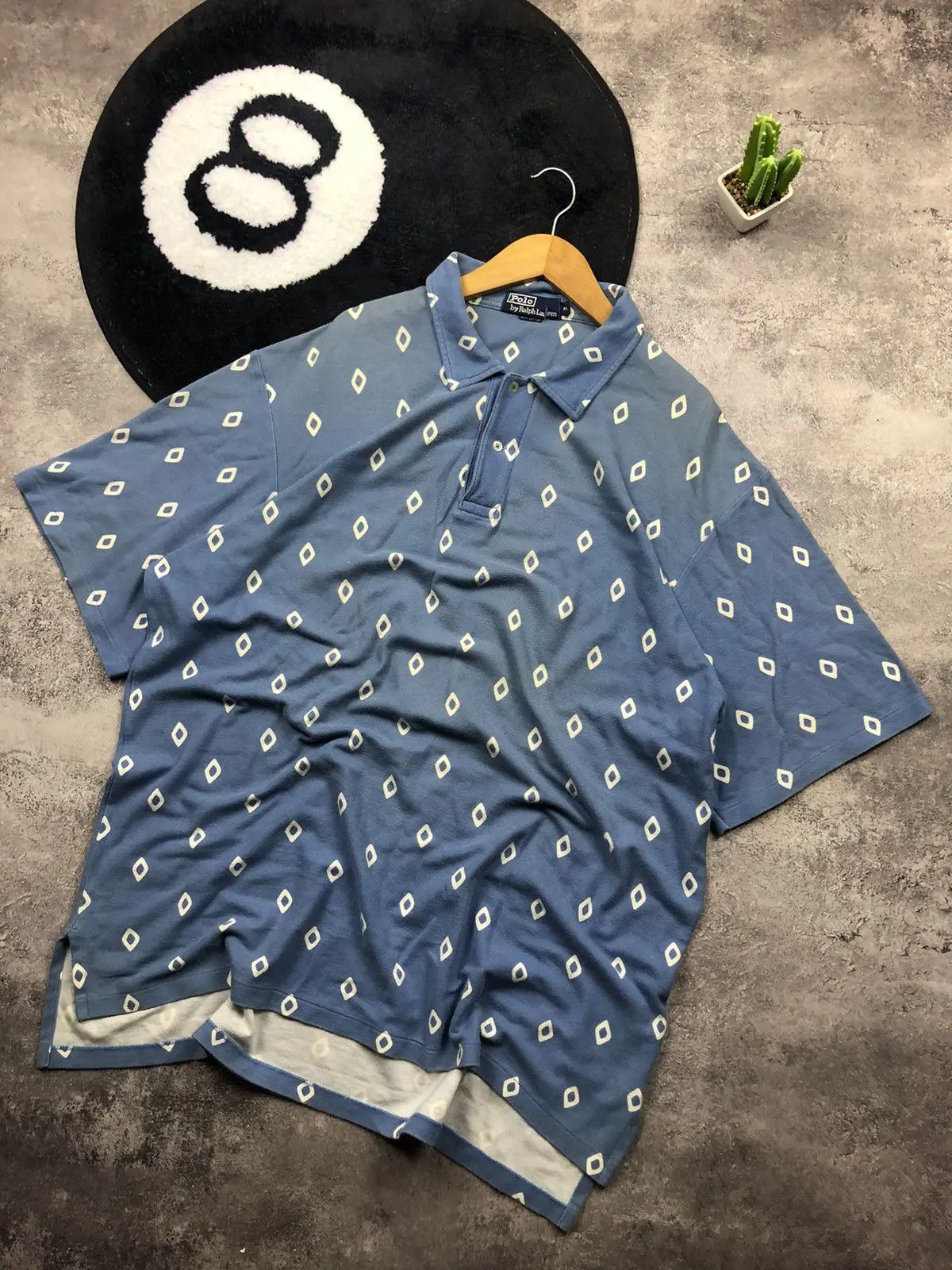 Polo Ralph Lauren POLO RALPH LAUREN Momogram Rhombus Made in USA Polo Tshirt Size US XL / EU 56 / 4 - 1 Thumbnail