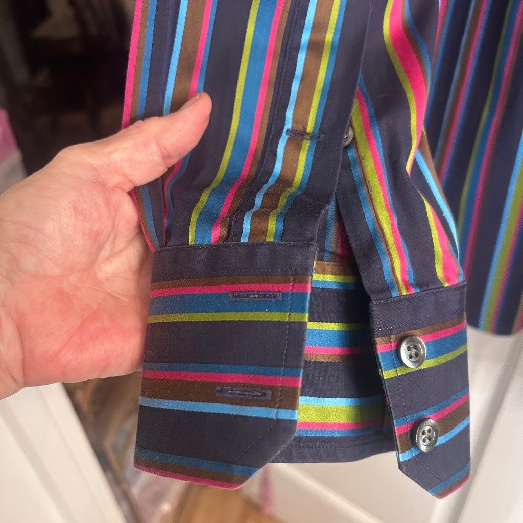 Duchamp Men's Duchamp Shirt, L, Multicolored striped Size US XL / EU 56 / 4 - 7 Thumbnail