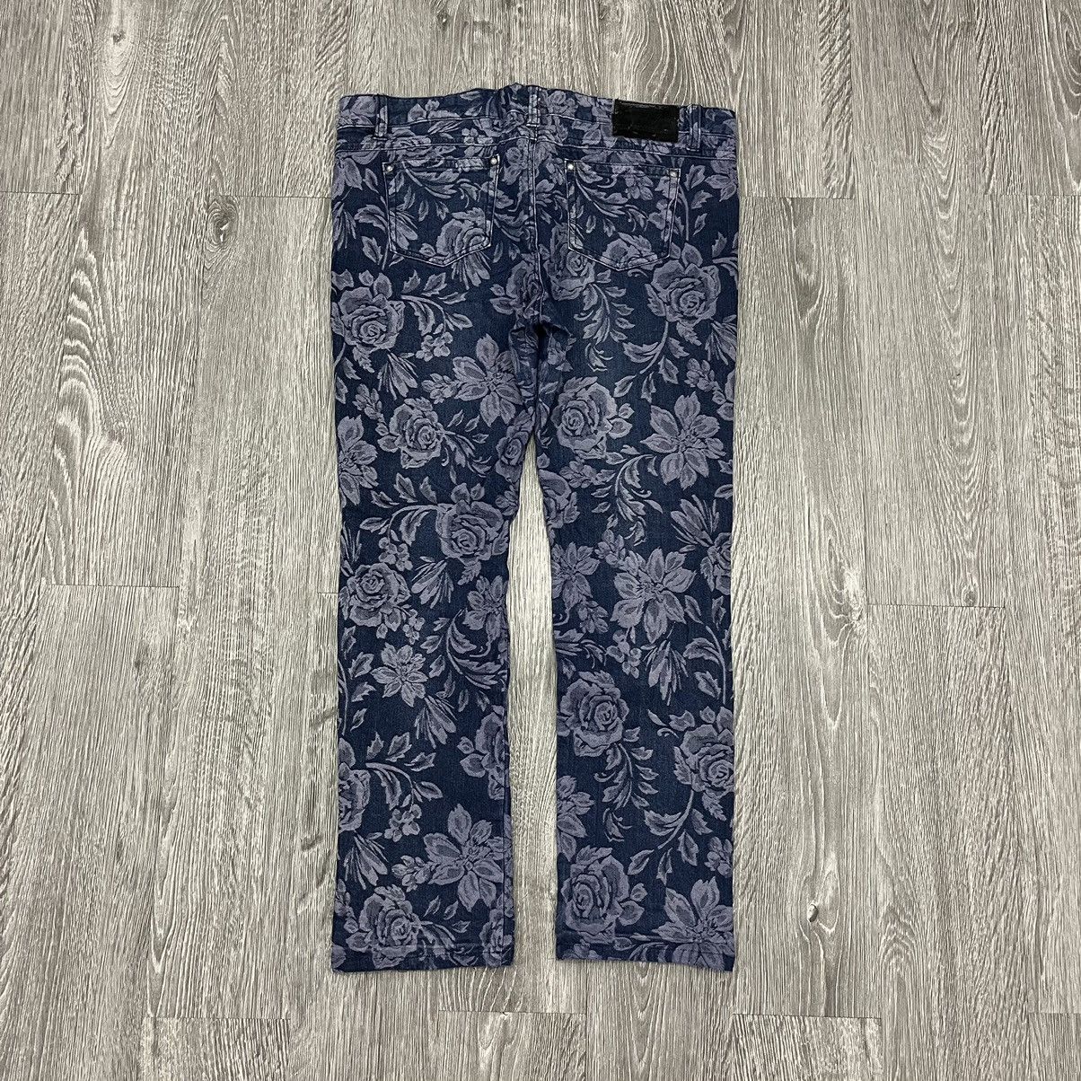 Japanese Brand The Vintage Standard Stretch Flower Patterned Blue Jeans Size US 38 / EU 54 - 7 Thumbnail