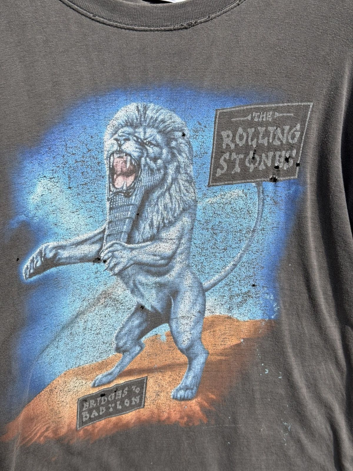 Vintage 💥 Vintage Rolling Stones Bridges To Babylon 1997 T-Shirt Size US XL / EU 56 / 4 - 4 Thumbnail