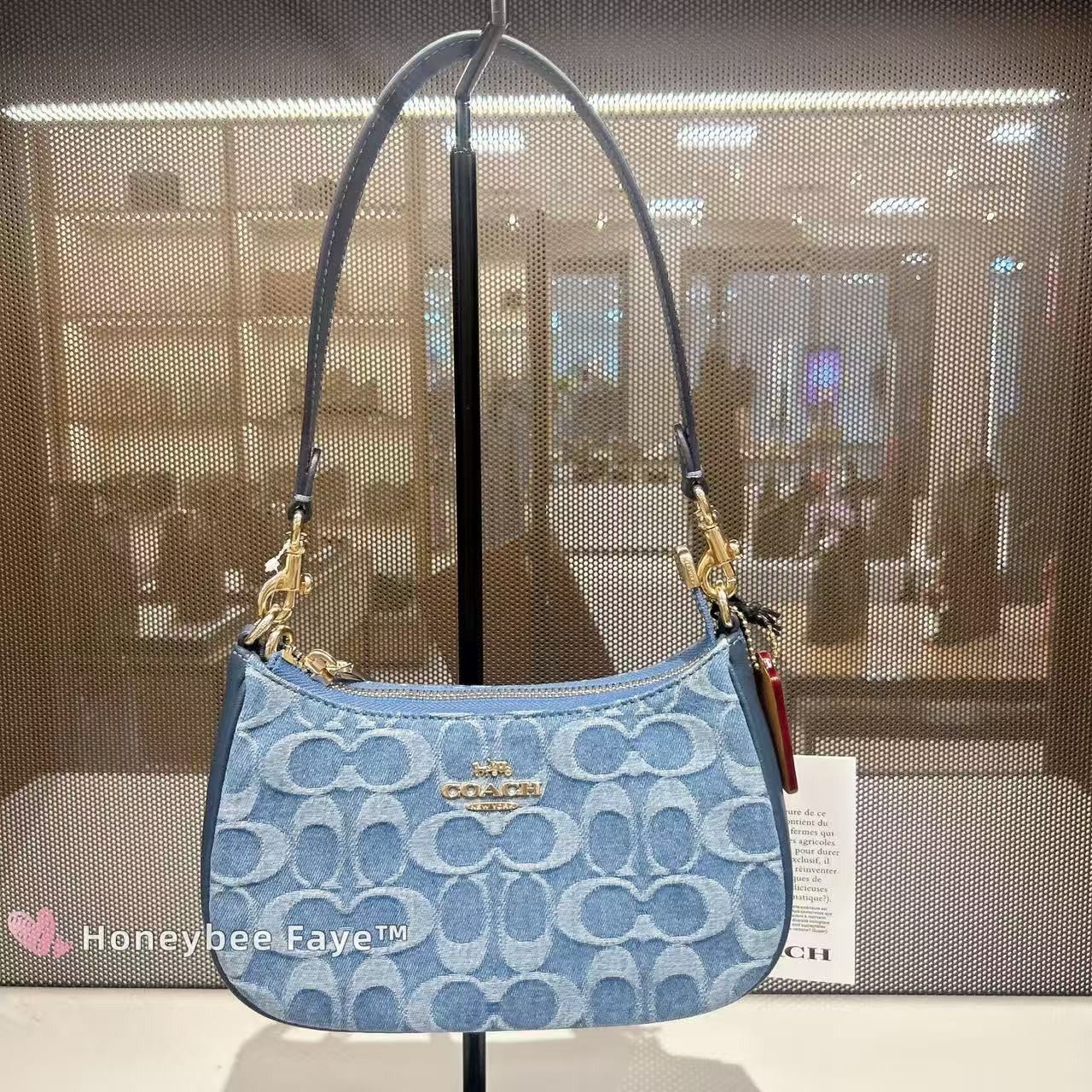 Coach Teri Mini Crossbody Bag In Signature Denim CDQ25 Size ONE SIZE - 1 Thumbnail
