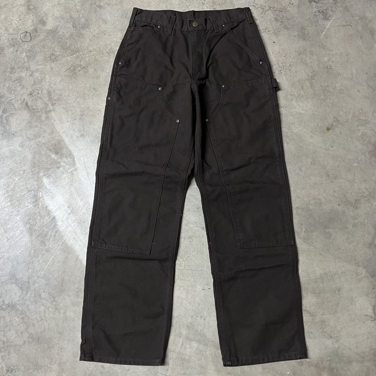 Carhartt × Carhartt Wip × Vintage BNWT Carhartt 🇺🇸 Brown Double-Knee Carpenter Pants Size US 29 - 5 Thumbnail