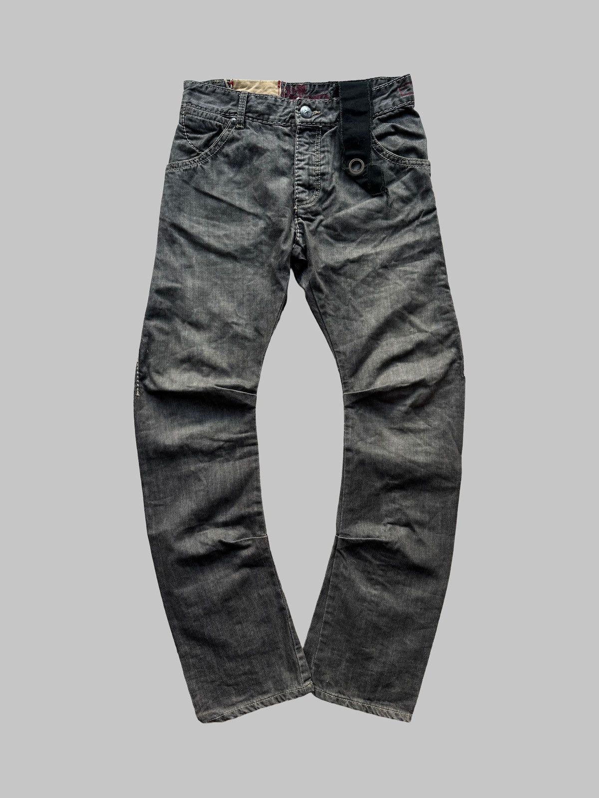 If Six Was Nine Tough Jeansmith Japanese Y2K Relaxed Jeans Gothic Punk Opium Size US 30 / EU 46 - 2 Thumbnail