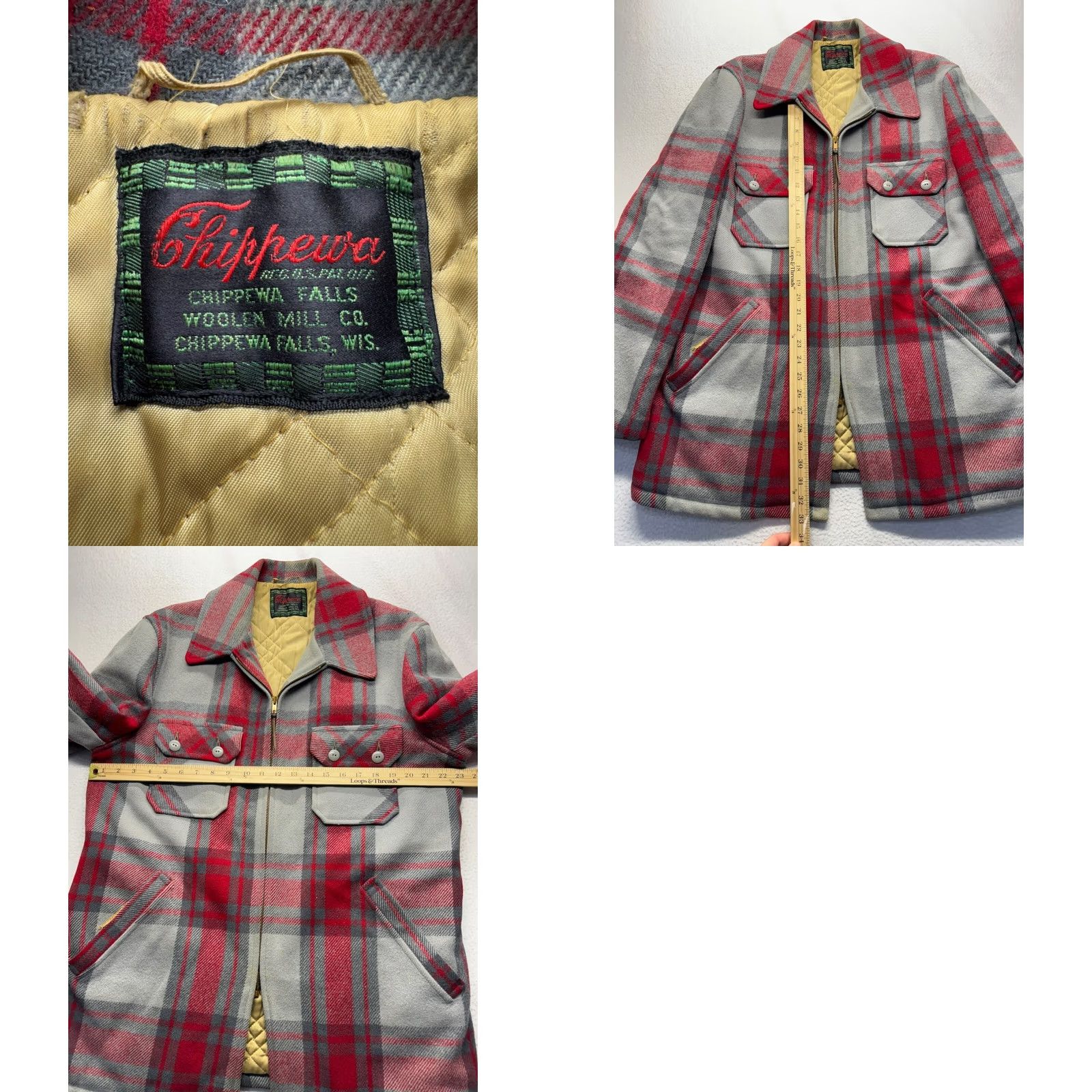 Chippewa VINTAGE Chippewa Wool Jacket Mens XL Red Outdoor 1950s Winners? (Note: Please provide correct final title) Size US XL / EU 56 / 4 - 8 Thumbnail