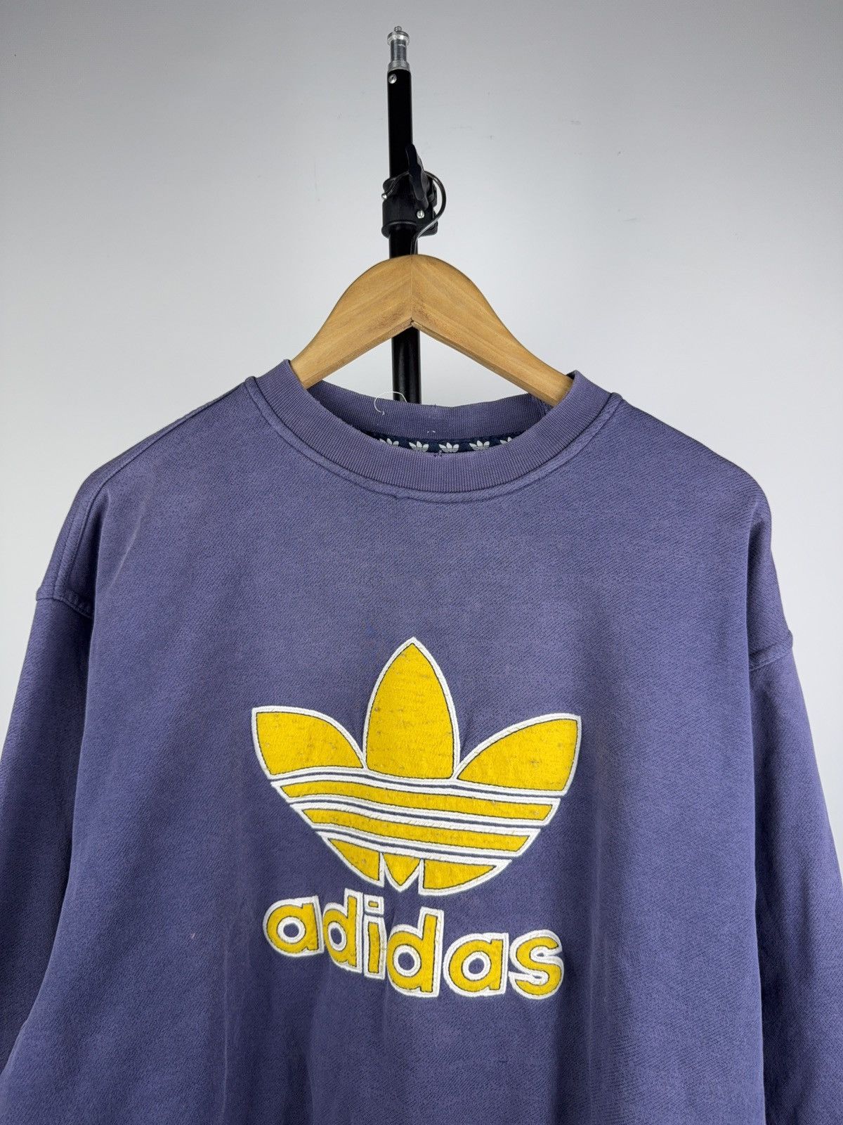 Adidas Vintage 90s Retro Distressed Adidas Sweatshirt Y2K Size US L / EU 52-54 / 3 - 2 Thumbnail