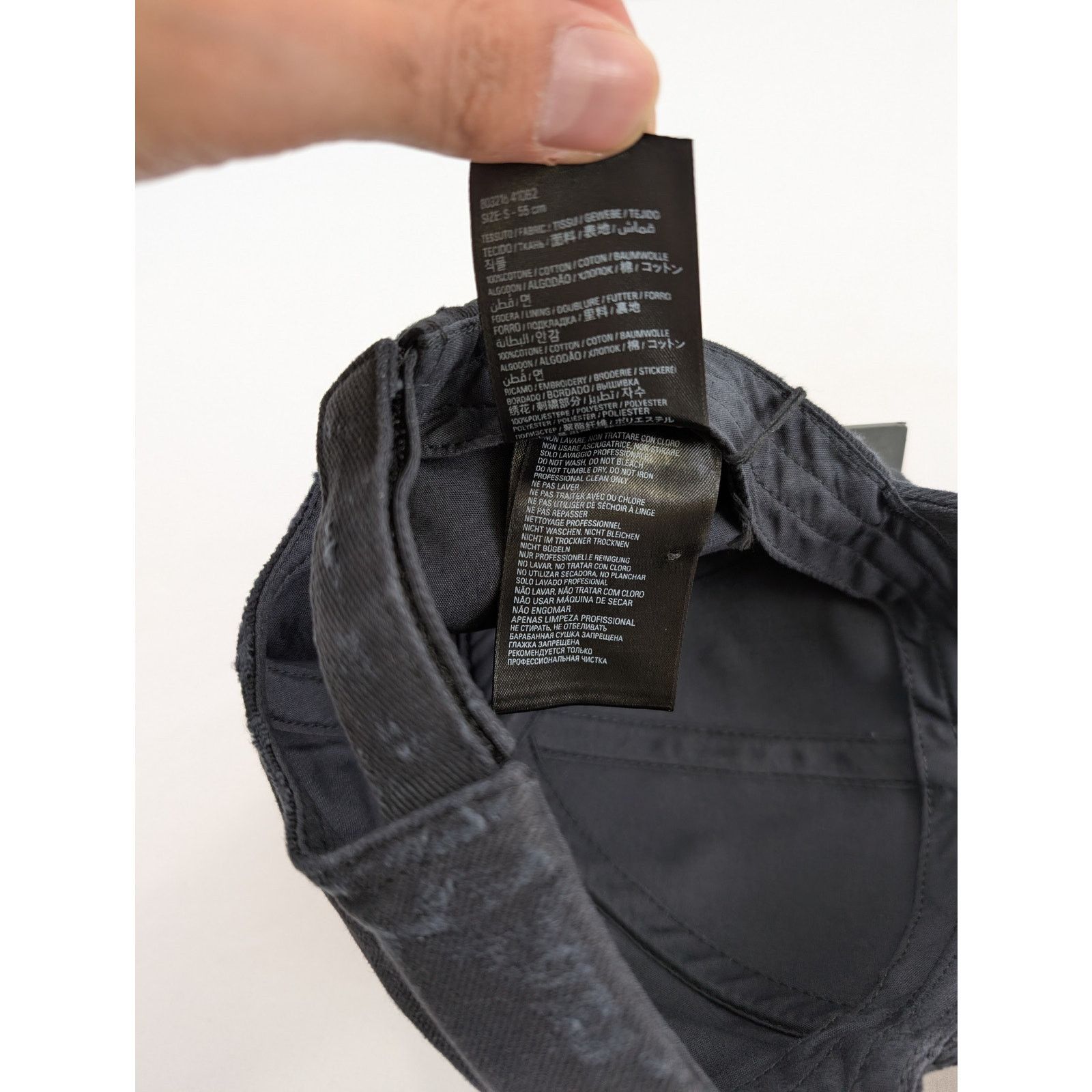 Balenciaga o1rshd1 Size: S / Men's Backwards Hat / Cap in Black Size ONE SIZE - 10 Thumbnail