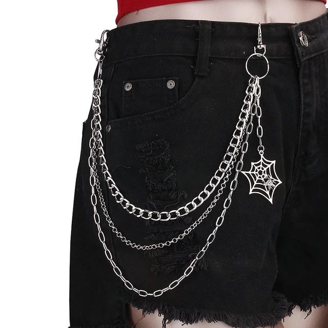 Jewelry Spider Web Pendant Jeans Chain Size ONE SIZE - 1 Thumbnail