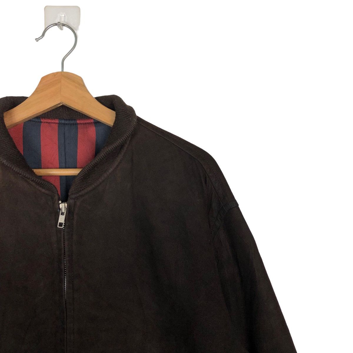 Issey Miyake 🔥90s VINTAGE GENUINE LEATHER BOMBER JACKET ROPE ISSEYMIYAKE Size US M / EU 48-50 / 2 - 6 Thumbnail