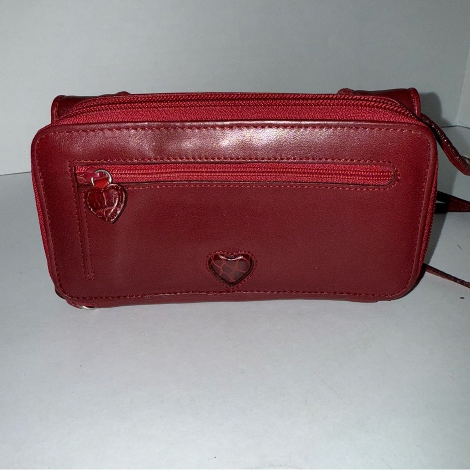 Brighton VINTAGE BRIGHTON 90s red alligator leather wallet crossbody Size ONE SIZE - 4 Thumbnail