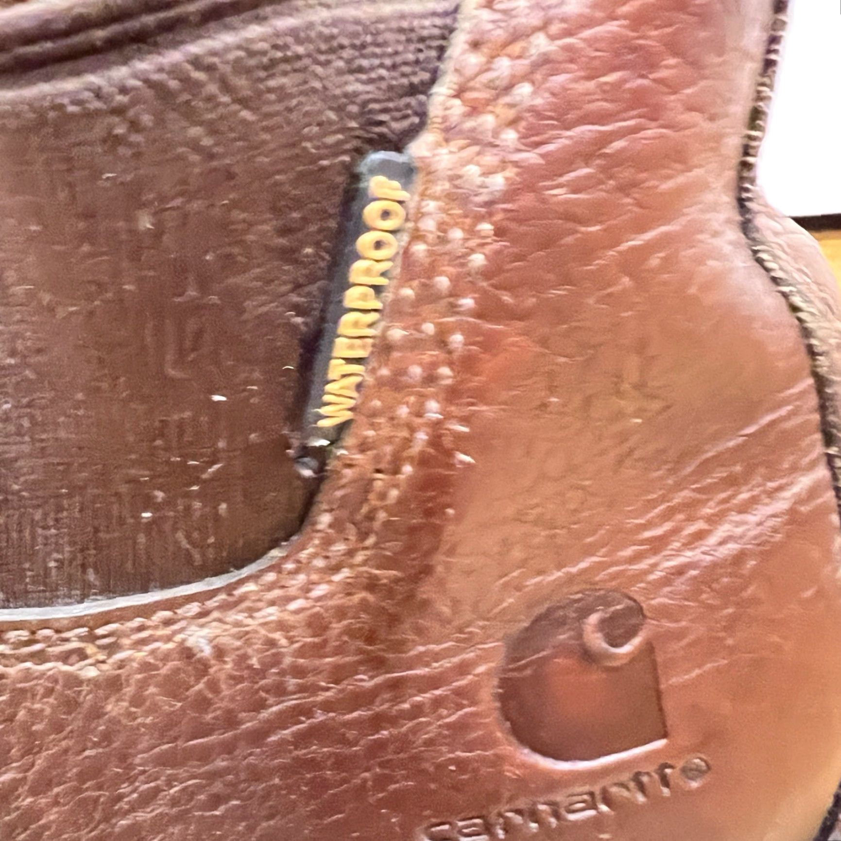 Carhartt Carhartt Boots Men’s 8.5 M Brown Waterproof Romeo Work Slip On CMS4100 Soft Toe - Work Boots, Men, Brown, Waterproof, Slip-On, Leather Upper, 8.5 M Size US 8.5 / EU 41-42 - 7 Thumbnail