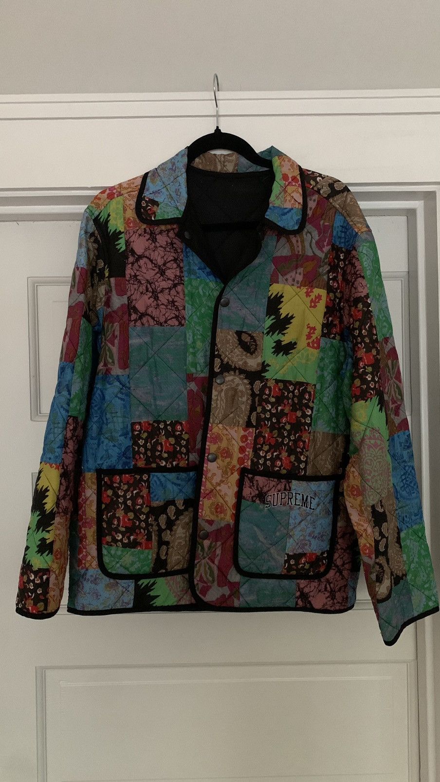 Supreme Reversible Patchwork Quilted Jacket | Grailed