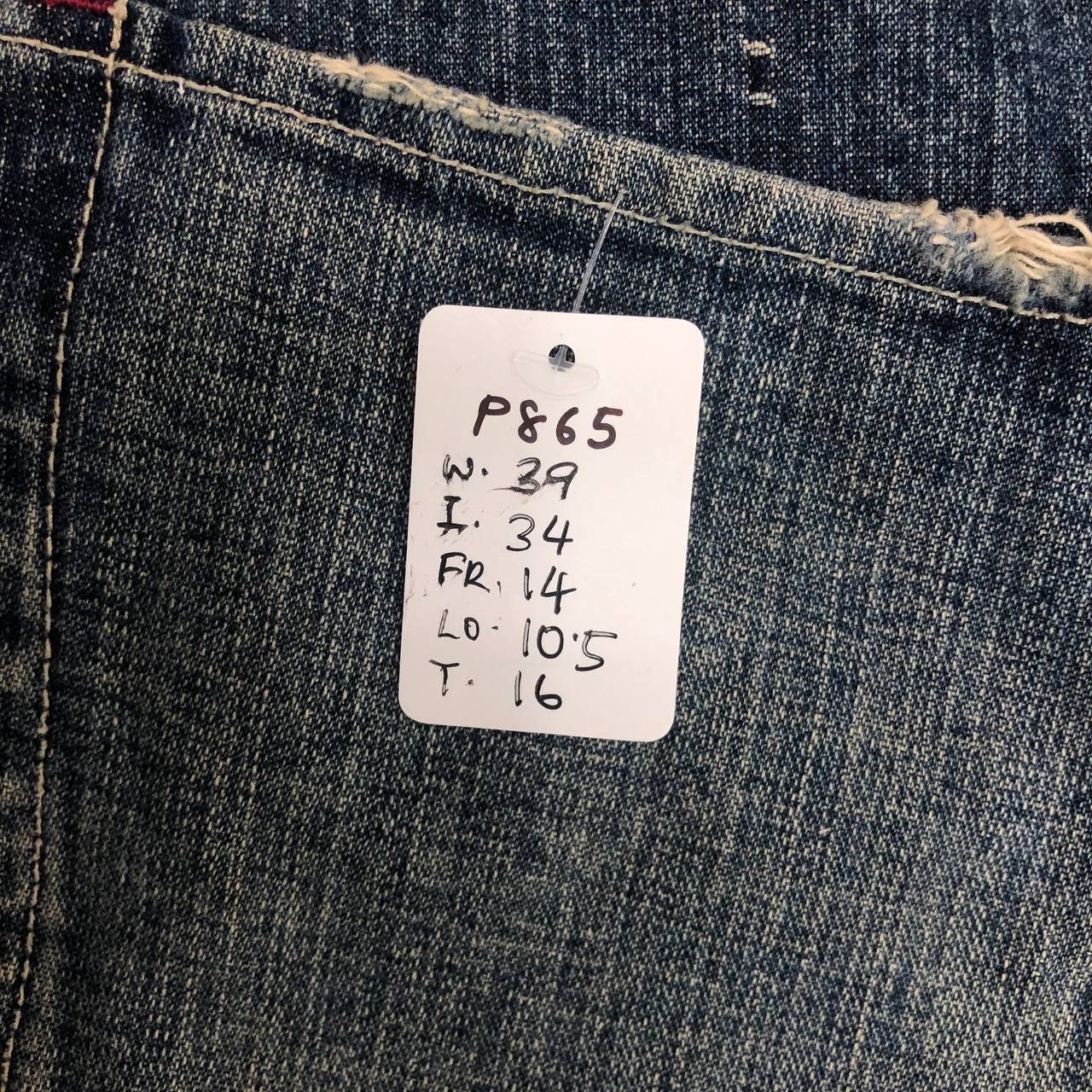 Other P865. VARCITY BAGY JEANS Size US 39 - 20 Thumbnail