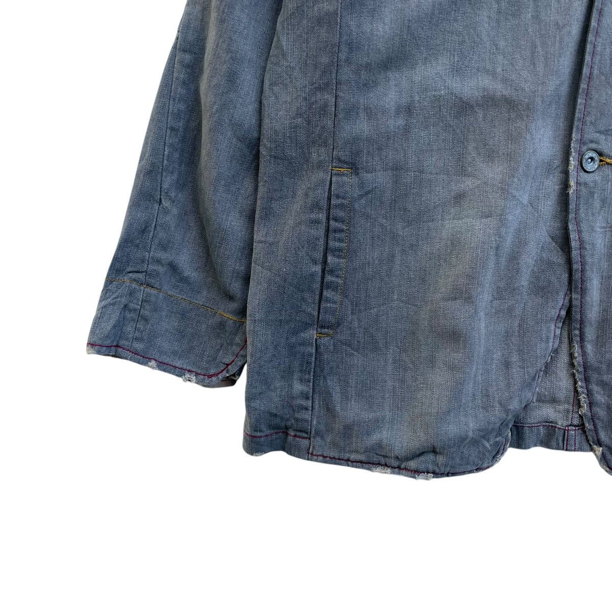 45rpm × Blue Blue Japan Japanese Brand Distressed Workwear Jacket Size US M / EU 48-50 / 2 - 5 Thumbnail