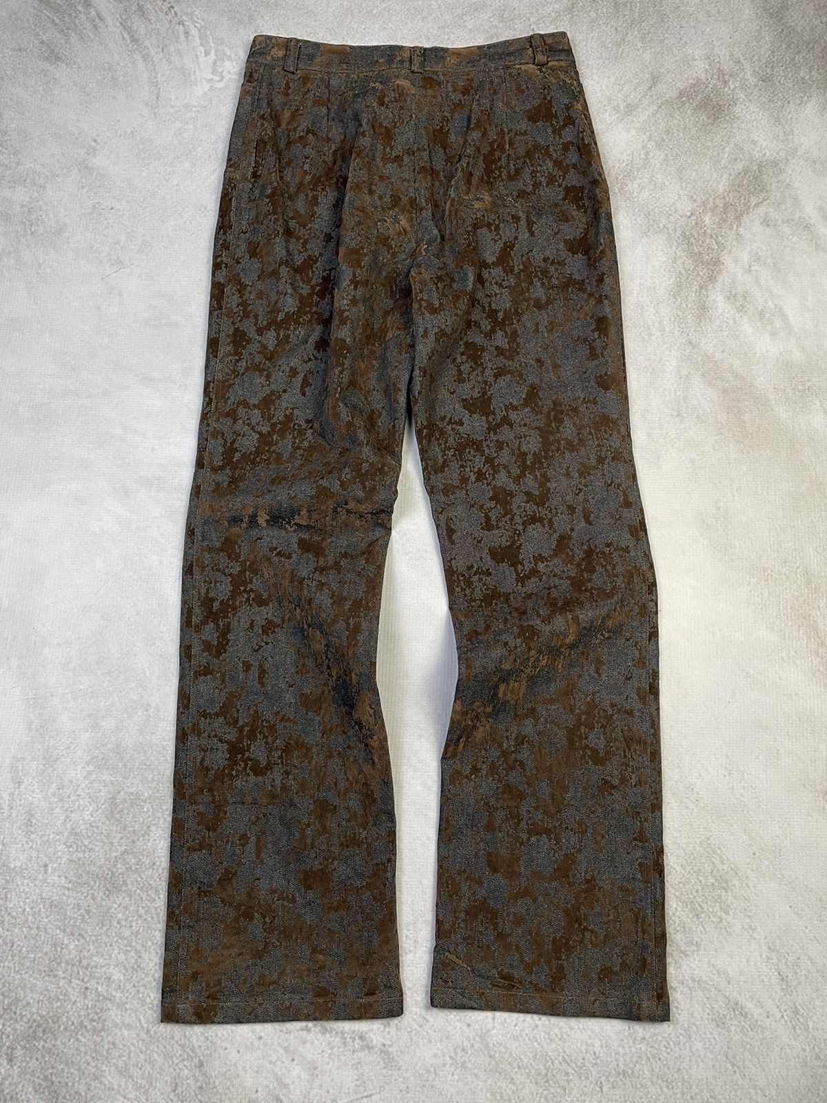 Tornado Mart 2000s Naiku 'Wizard' Flock Print Subtle Flare Jeans Size US 28 / EU 44 - 6 Thumbnail