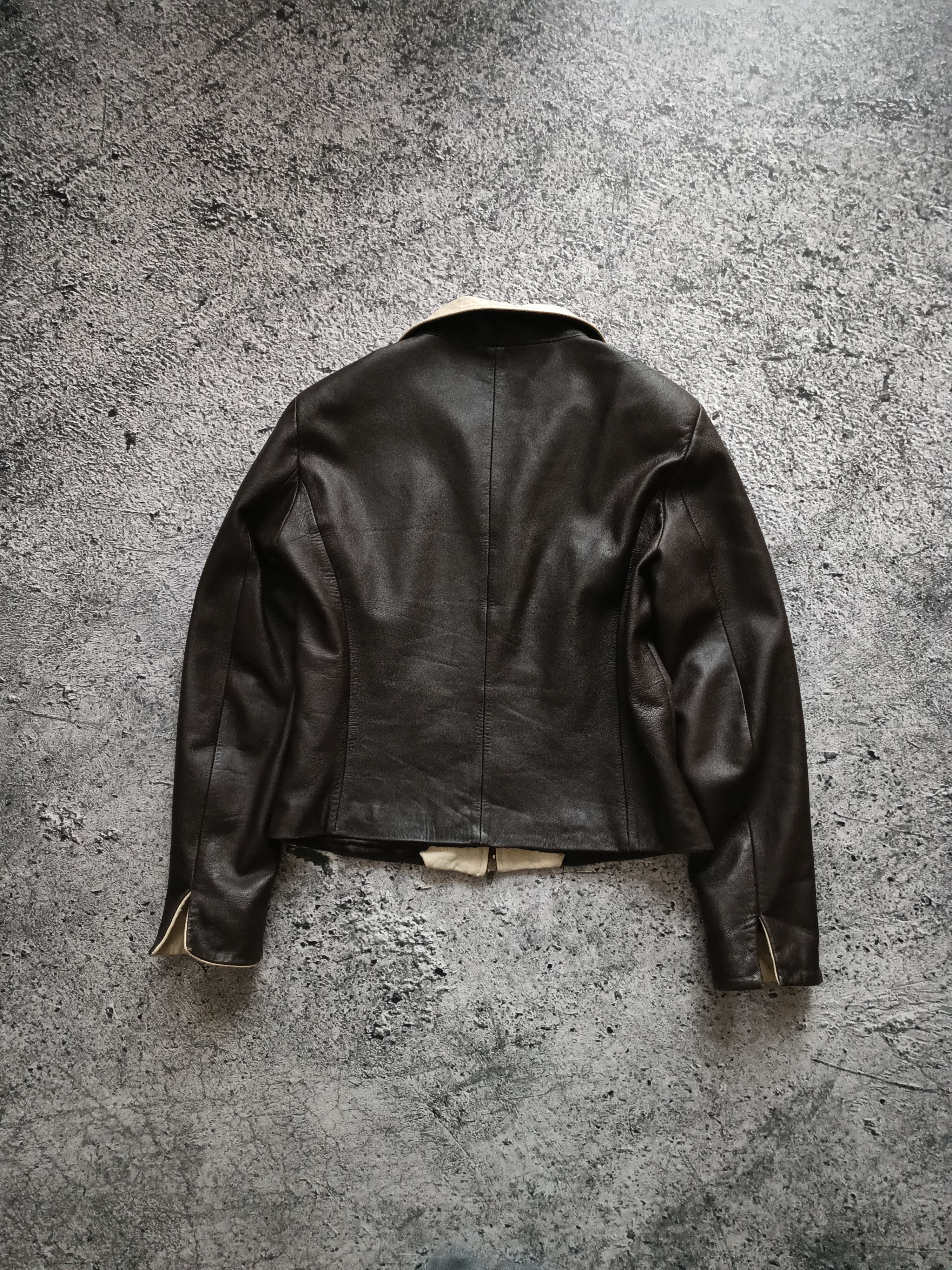 Vintage Vintage 90s Leather Jacket Premium Leather Acne Avirex Style Size M / US 6-8 / IT 42-44 - 5 Thumbnail