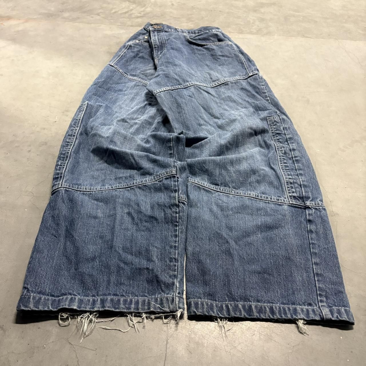 Vintage Crazy Vintage Y2K/2000s Super Baggy Wideleg JNCO Style Brooklyn Medium Wash Denim Jeans! Size US 40 / EU 56 - 3 Thumbnail