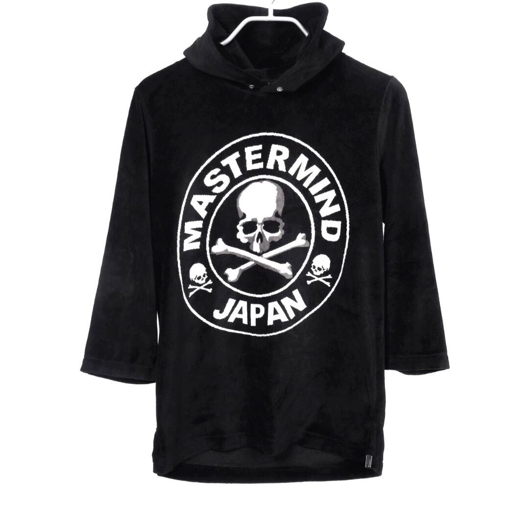 Mastermind Japan mmj velvet hoodie 3/4 S big neck rhinestones Size US S / EU 44-46 / 1 - 1 Thumbnail
