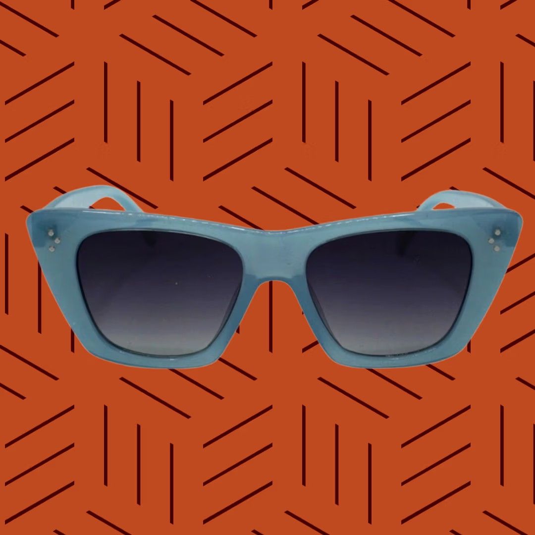 Vintage VINTAGE Sojos Cat Eye Sunglasses SJ2199 Light Blue Women's Sunglasses 50mm C11 MZ 139 Womens Size ONE SIZE - 1 Thumbnail