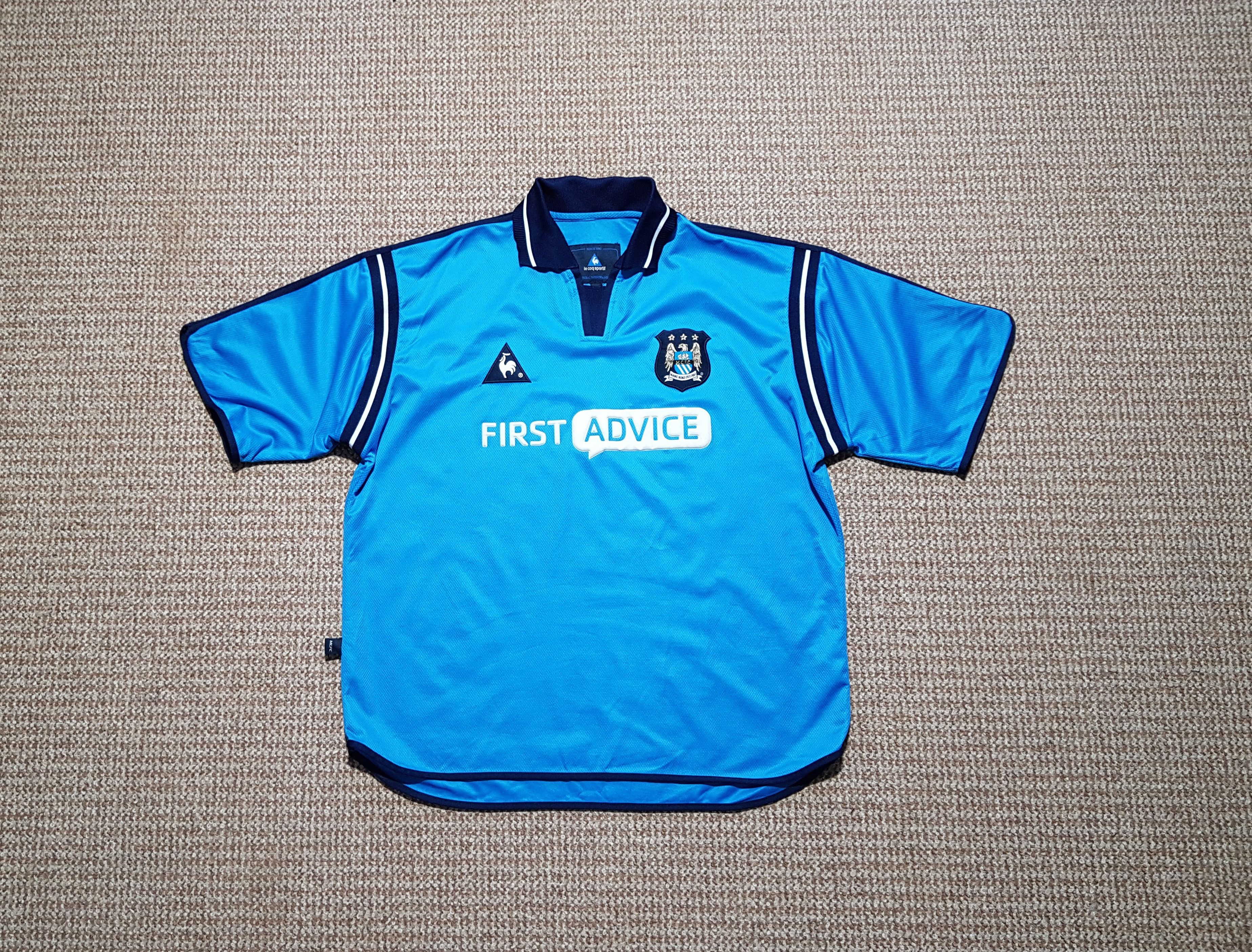 Manchester City 2002-2003 Home Vintage Soccer Jersey sz XL