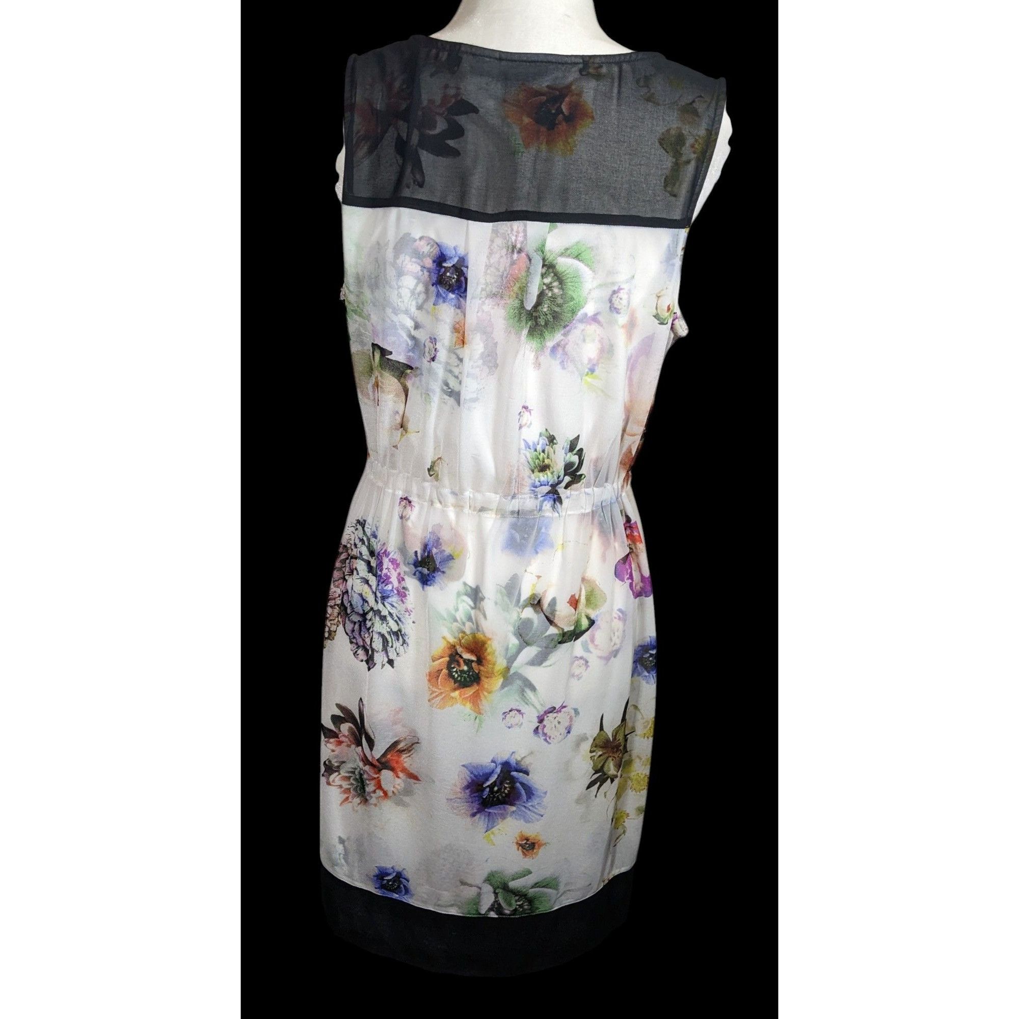 Vera Wang SImply Vera Vera Wang Floral Pleated Dress Size M / US 6-8 / IT 42-44 - 1 Thumbnail
