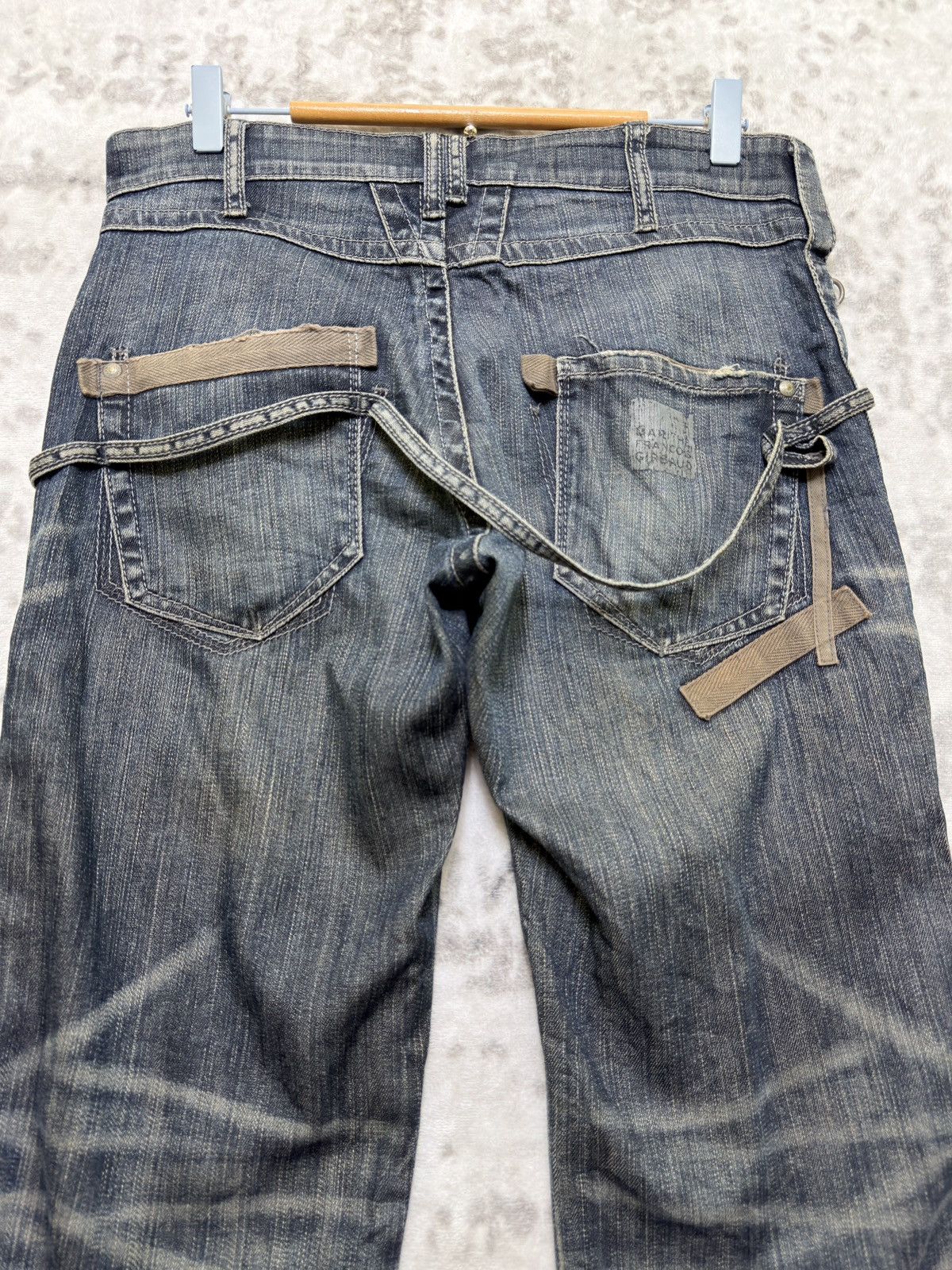 Marithe + Francois Girbaud Le Jean De Marithe Girbaud Strap Pocket Bondage Denim Y2K Size US 31 - 9 Thumbnail