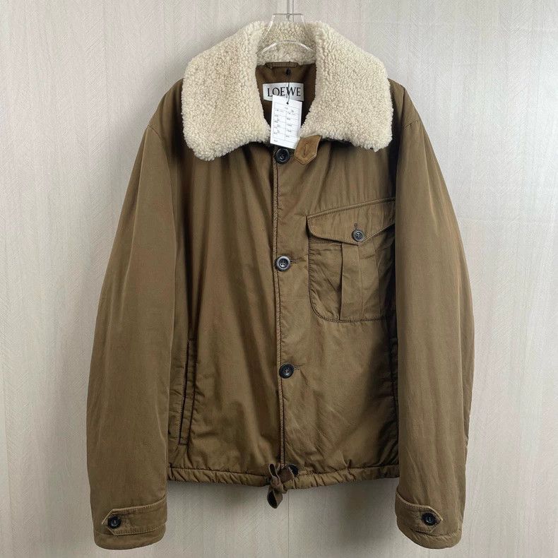 Loewe Loewe Turn-down collar jacket coat Size S / US 4 / IT 40 - 1 Thumbnail