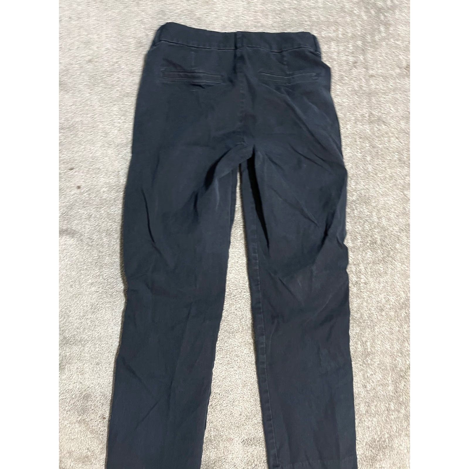 Old Navy Old Navy Womens Size 6 Pants Chino Straight Leg Twill Black 100% Cotton Pockets Zip Mid Rise Casual Regular Inseam 27 Vintage: No Size 28" / US 6 / IT 42 - 3 Thumbnail