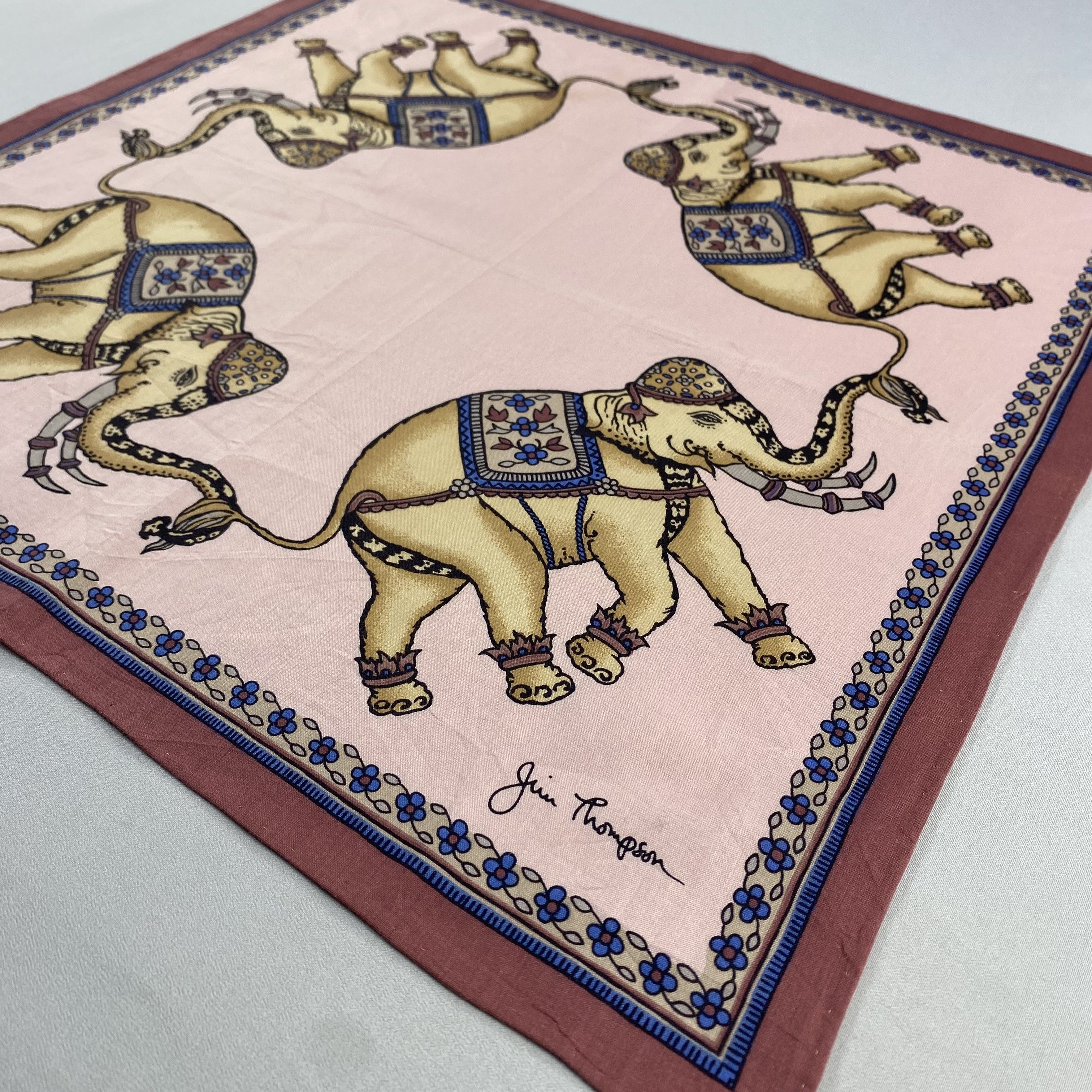 Jim Thompson × Vintage Jim Thompson Bandana/ Handkerchief / Neckerchief-P973 Size ONE SIZE - 2 Thumbnail