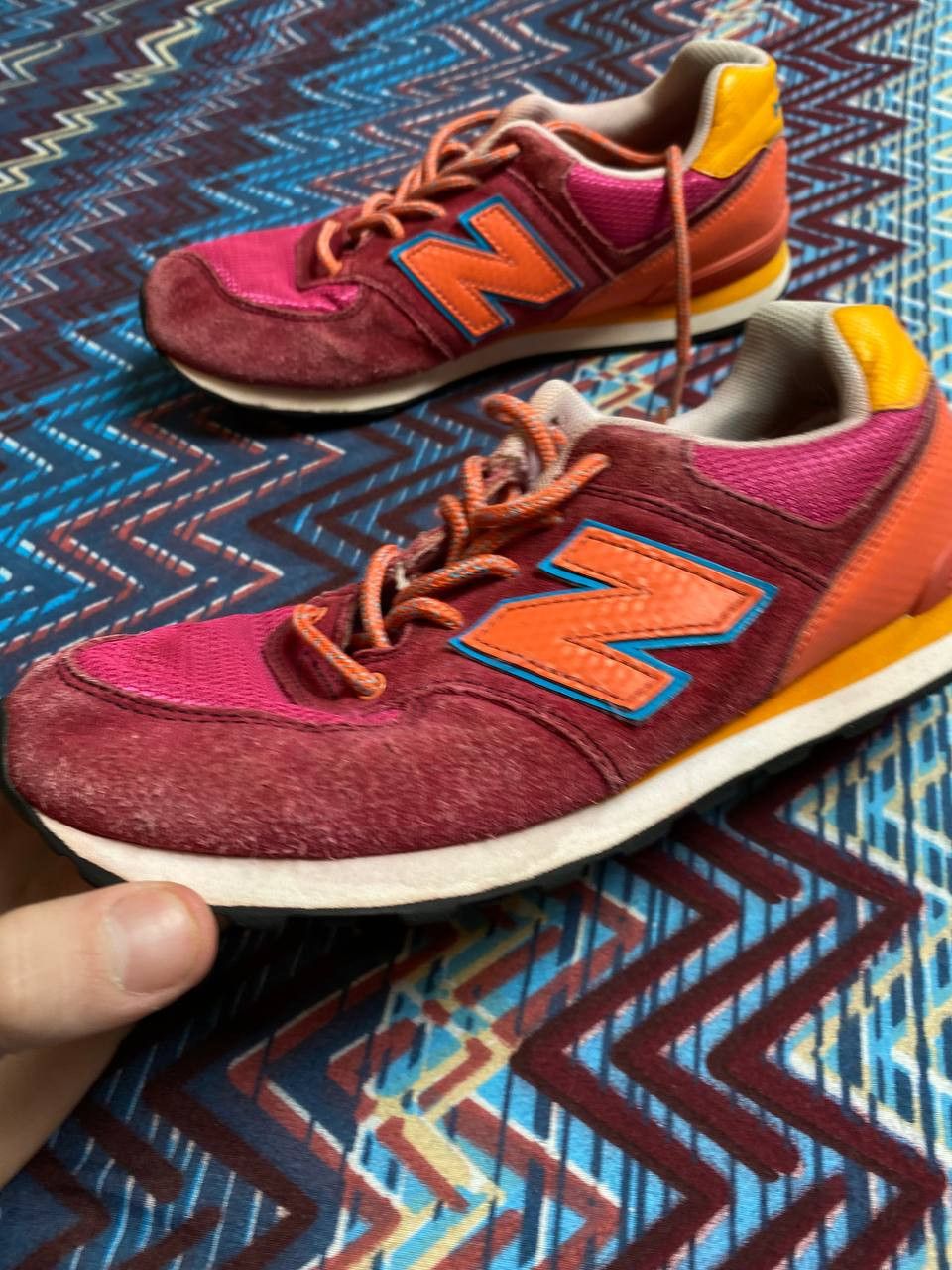 New Balance Low-Top Sneakers New Balance big logo Vintage Streetwear Y2K Size US 6.5 / IT 36.5 - 2 Thumbnail