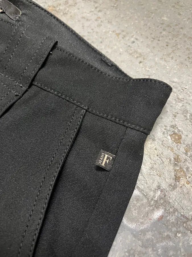 Gianfranco Ferre × Vintage 2000s Gianfranco Ferré Black Straps Pants Size US 30 / EU 46 - 6 Thumbnail