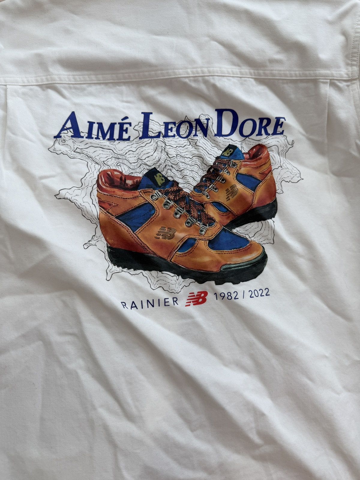 Aime Leon Dore × New Balance Aimé Leon Dore x New Balance Brushed Cotton White Overshirt Size US M / EU 48-50 / 2 - 8 Thumbnail