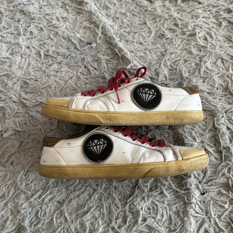 Saint Laurent Paris Saint Laurent Paris Diamonds make old leopard tail low-top Size US 6.5 / IT 36.5 - 2 Thumbnail