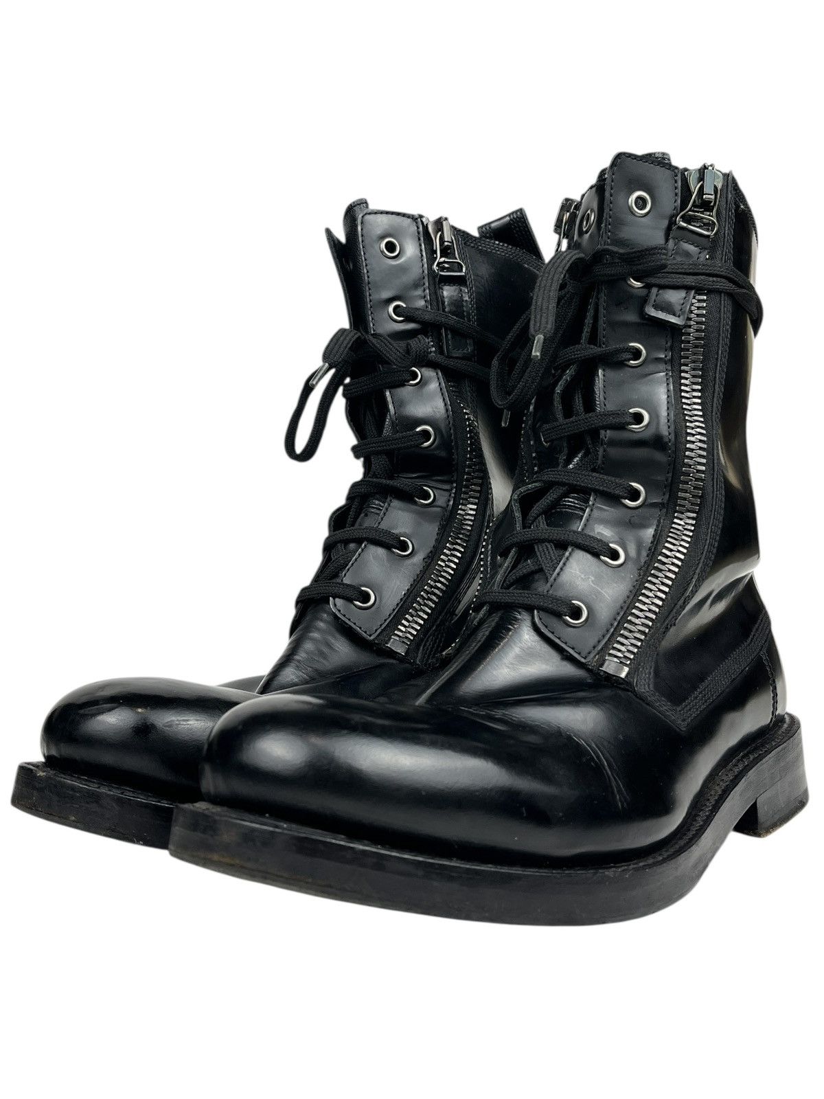 Balmain FW10 Balmain Decarnin Double Zip Combat Ranger Boots