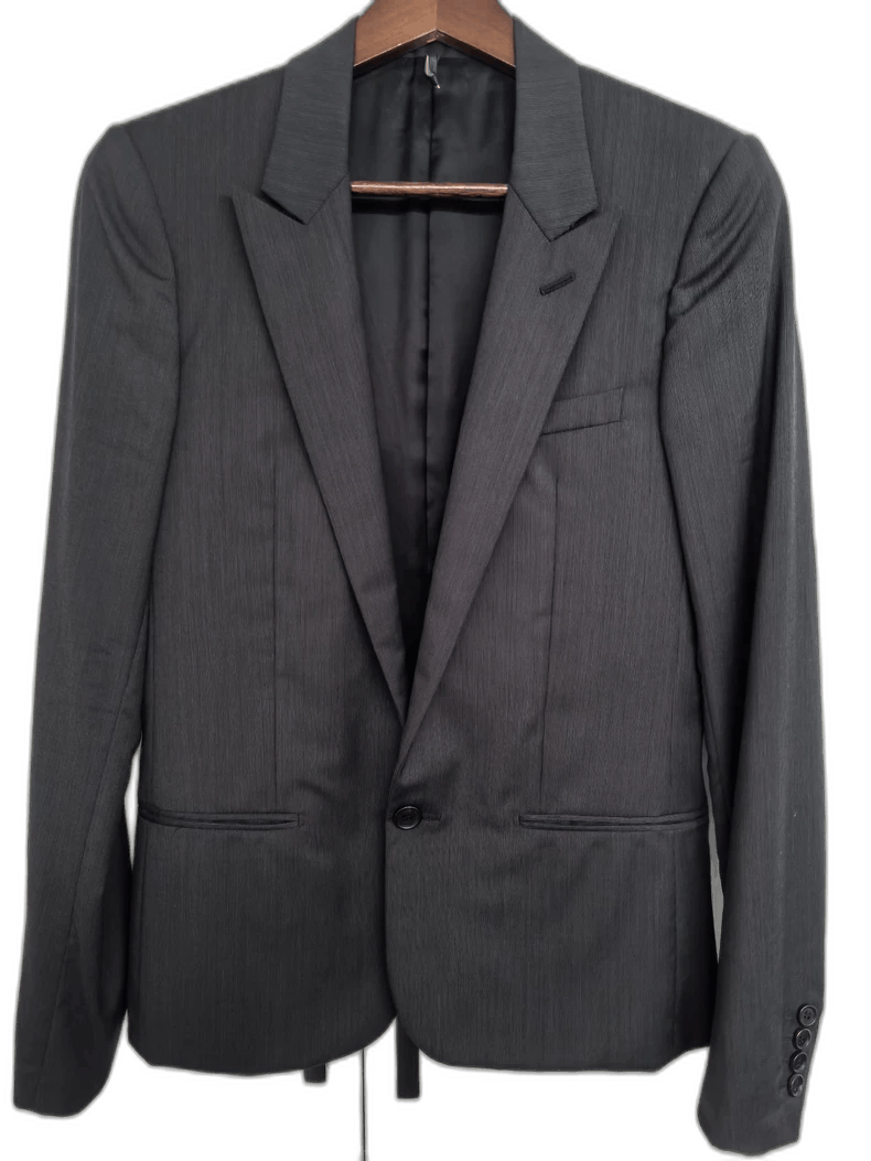 Dior Dior Homme Black Striped Smoking Jacket-2506 Size US M / EU 48-50 / 2 - 1 Thumbnail