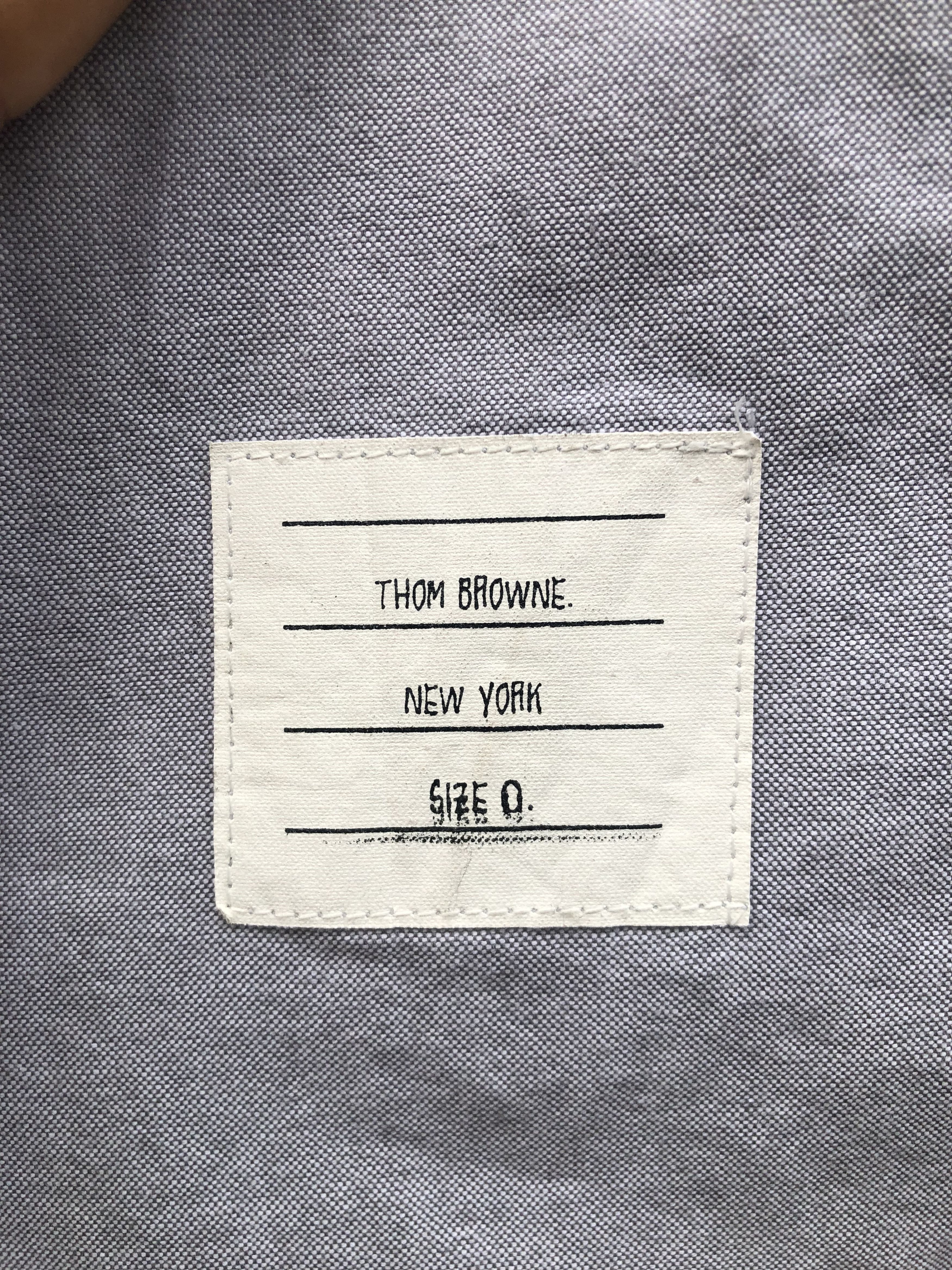 Thom Browne Gray Button Up Shirts Made In Usa