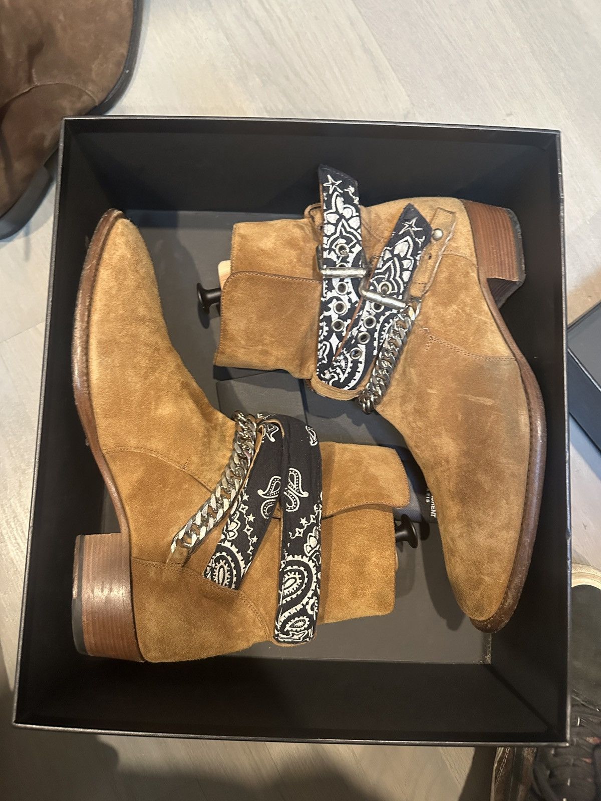 AMIRI(アミリ) Banadana Buakle Boots Size:44 Amiri Bandana