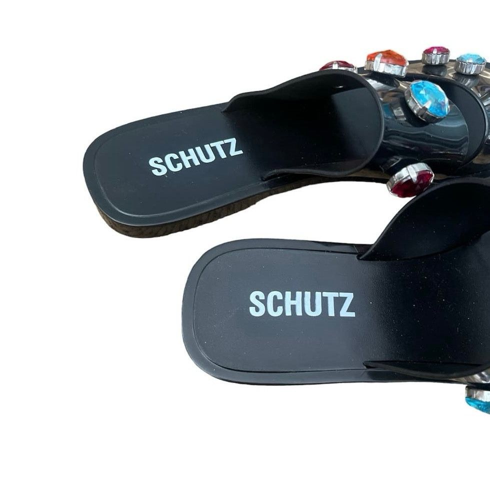 SCHUTZ Schutz Lizzie Crystal PVC slip on slide sandal NEW size 8B Size US 8 / IT 38 - 4 Thumbnail