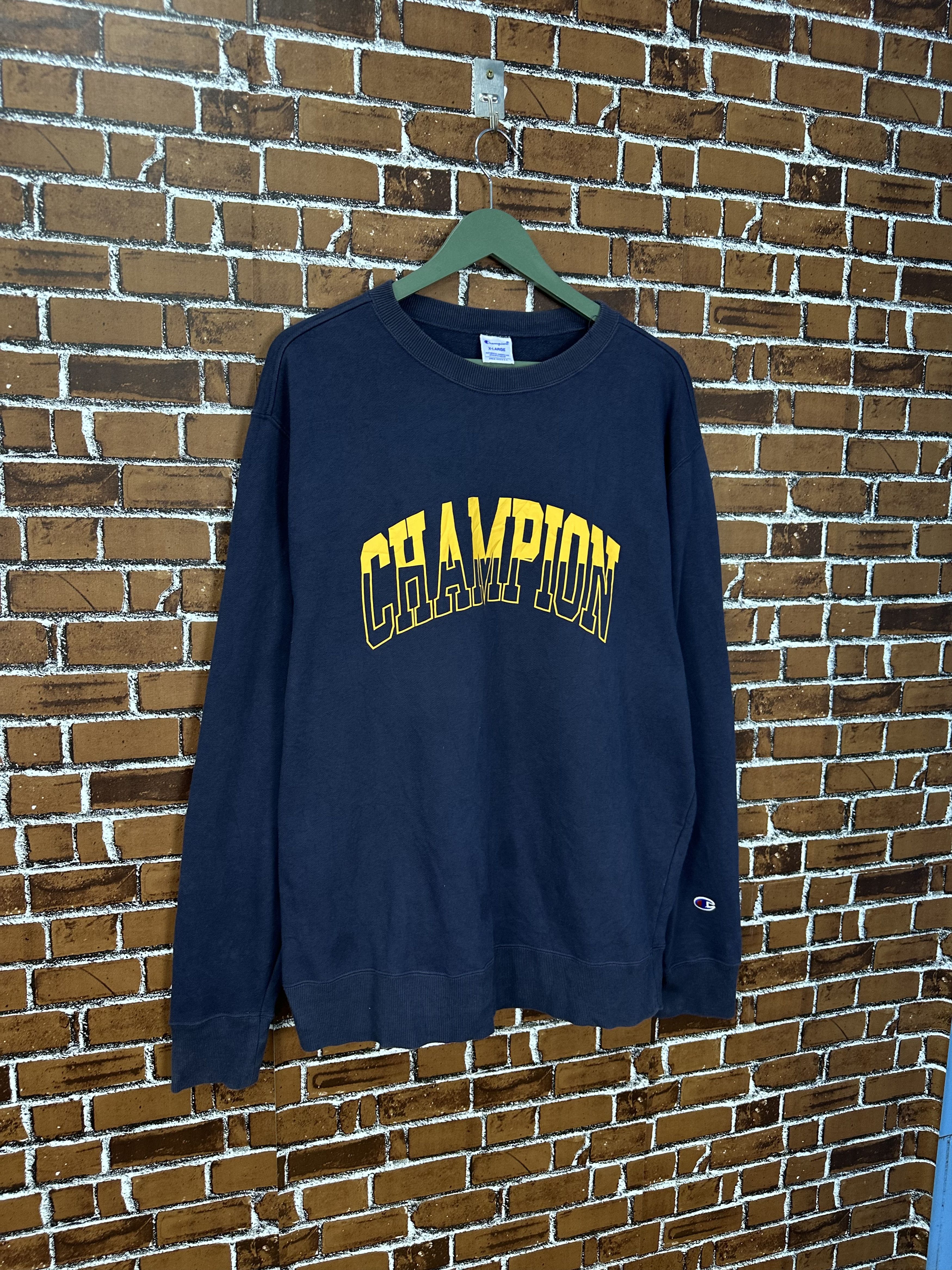 Champion Y2k Champion College Style Spellout Crewneck Z445 Size US XL / EU 56 / 4 - 3 Thumbnail